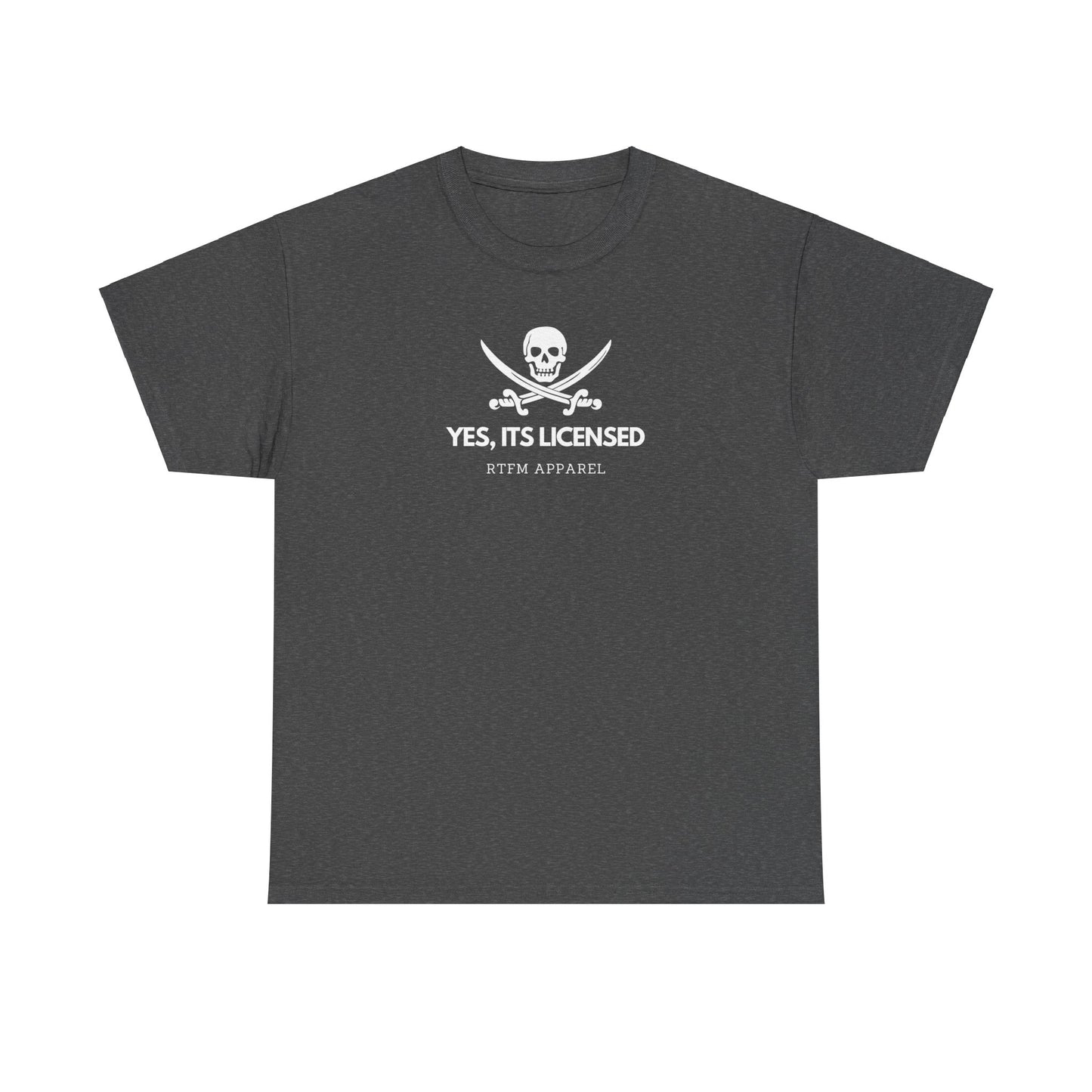Yes, It's Licensed - RTFM Apparel Skull Humor Tech Geek