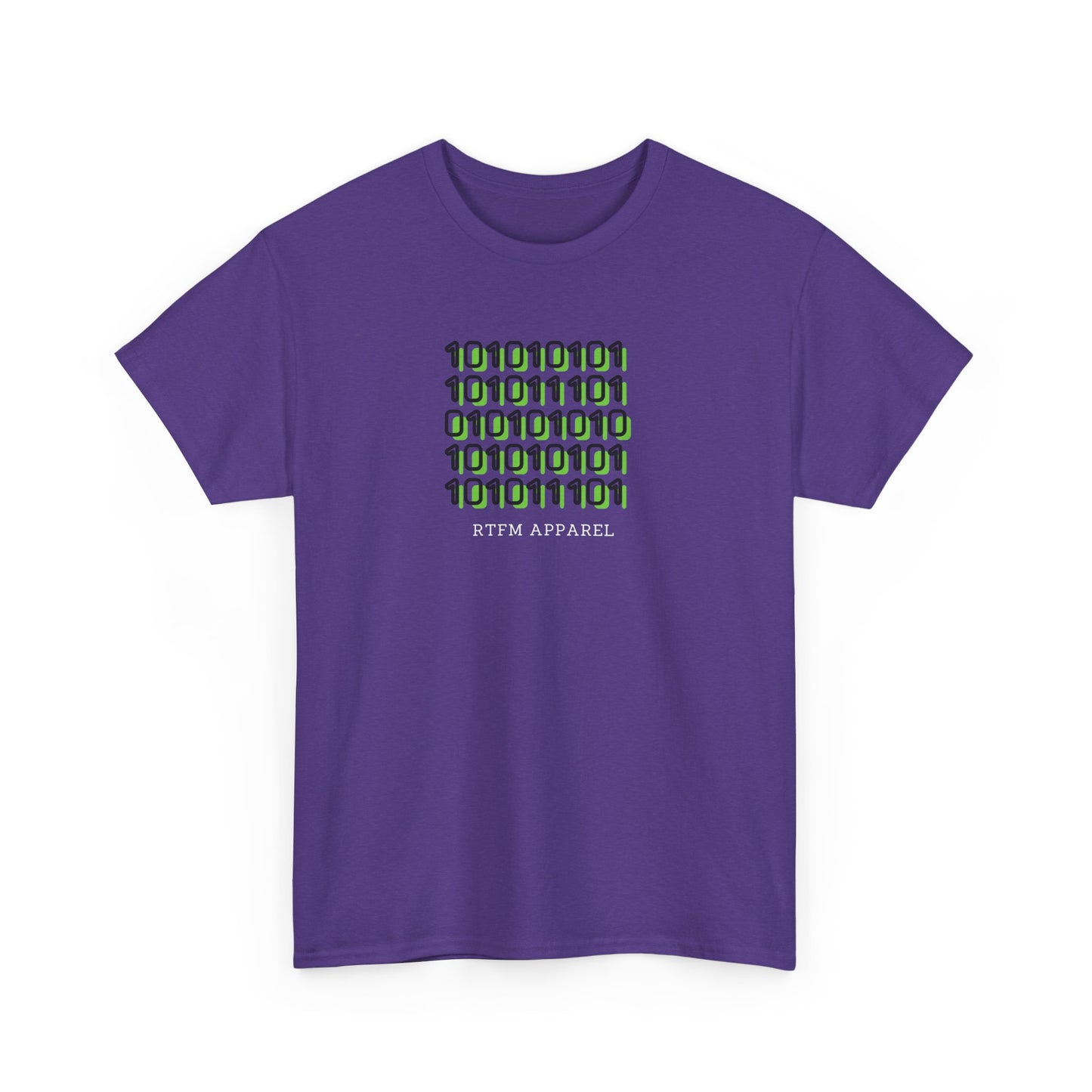 RTFM Binary Code Geek Humor T-Shirt - DevOps, Sysadmin, Tech Nerd, 2025 Design