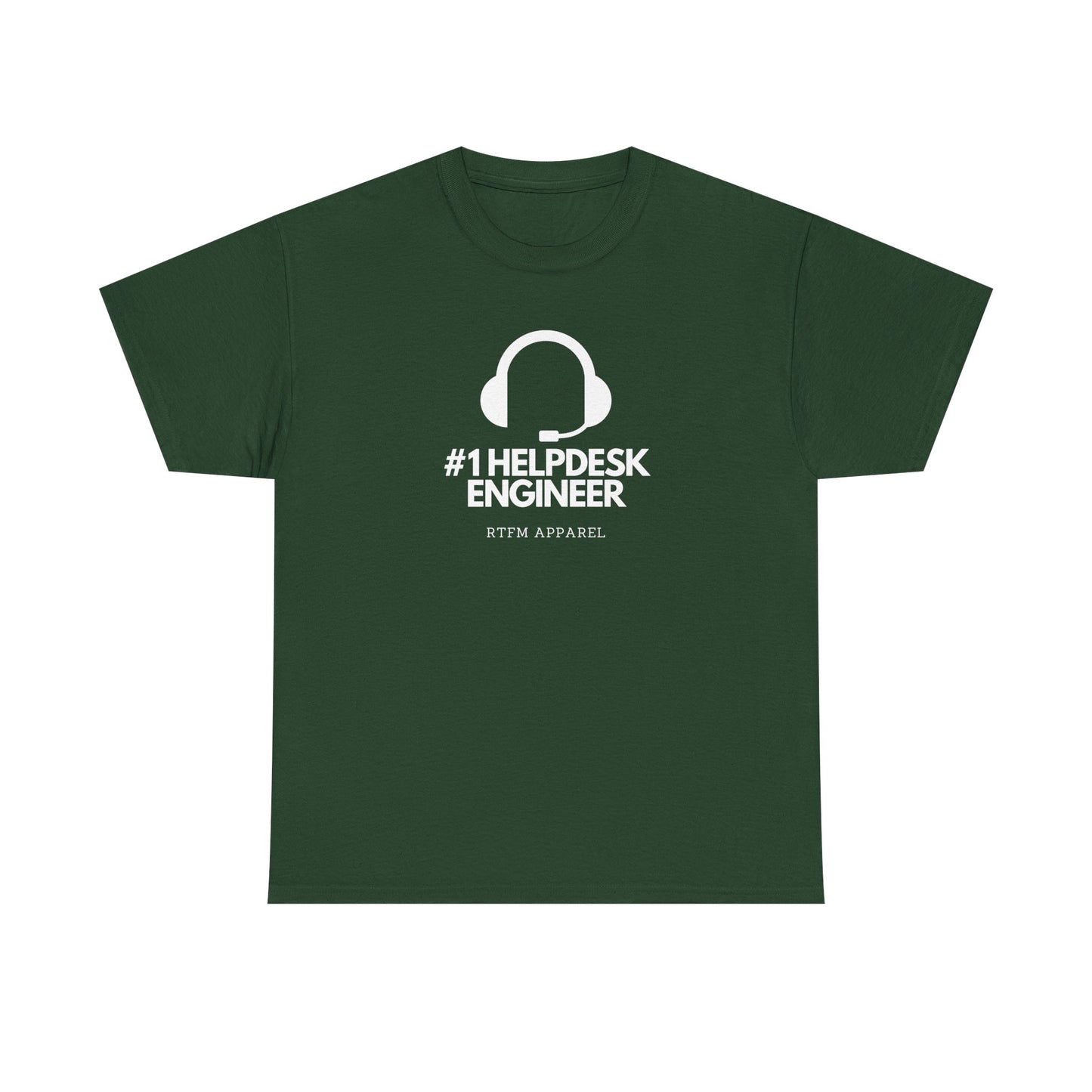 #1 Helpdesk Engineer Headset RTFM Apparel - Funny Tech, IT, Sysadmin