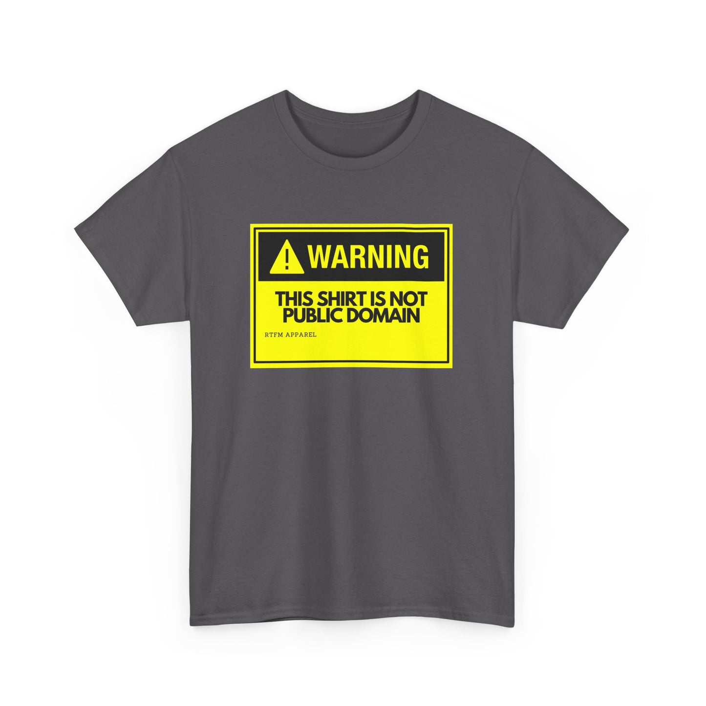 Warning This Shirt Is Not Public Domain Funny Sysadmin IT Tech Geek Gift