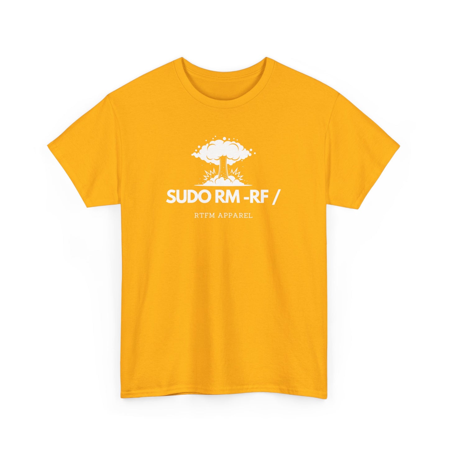 Sudo RM -RF / Explosion Fun T-Shirt - Sysadmin Linux Geek Humor 2025