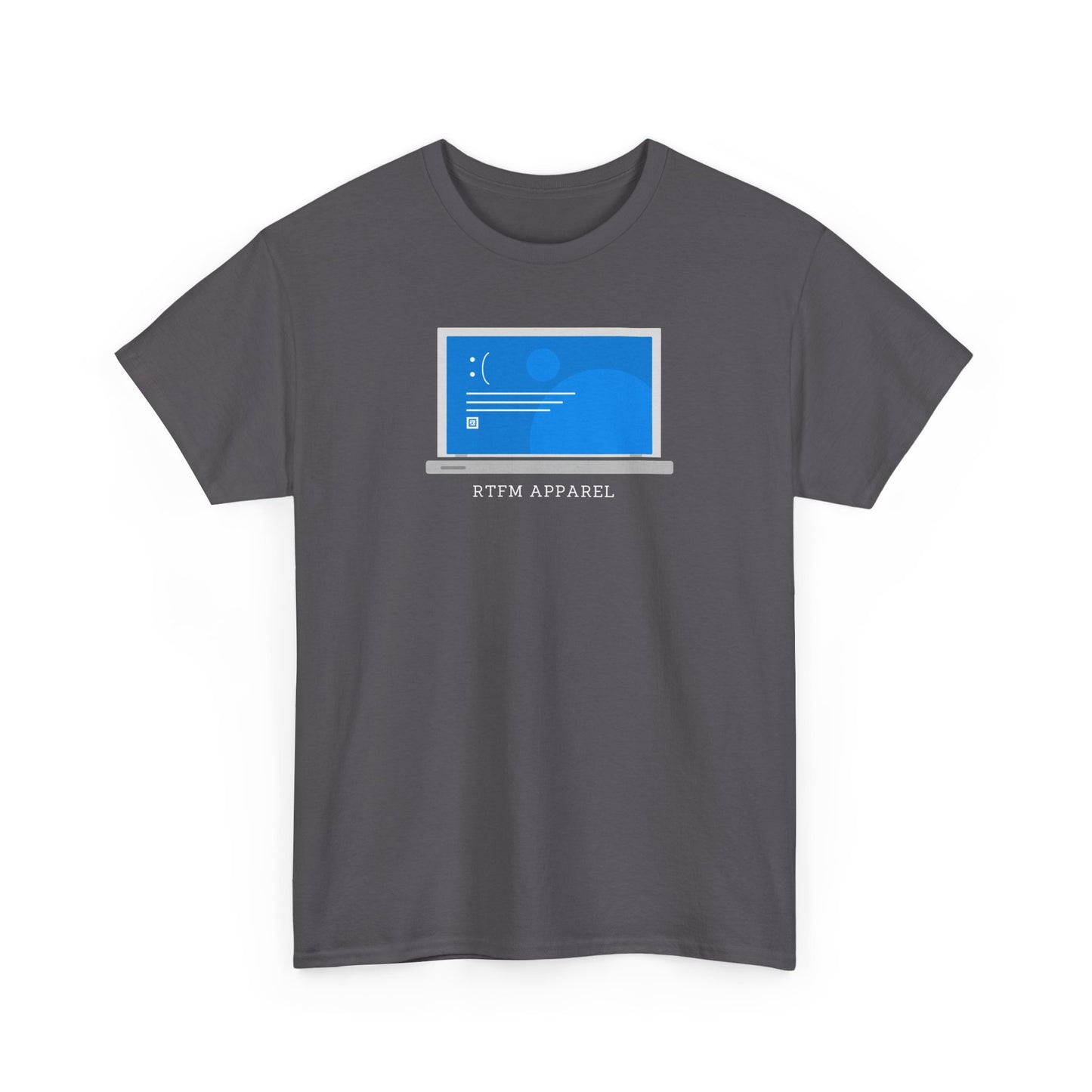 RTFM Apparel Laptop Funny Tech Humor - IT, Cyber Security, Geeky Tee