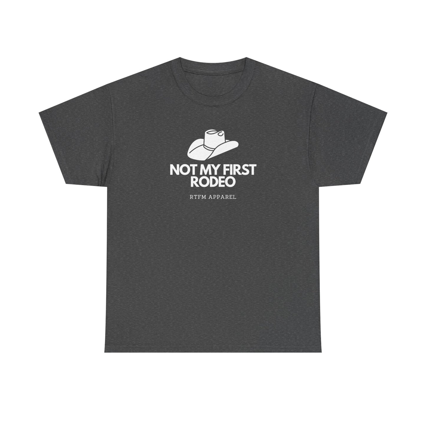 Not My First Rodeo RTFM Apparel Cowboy Hat Tech Geek Humour T-Shirt