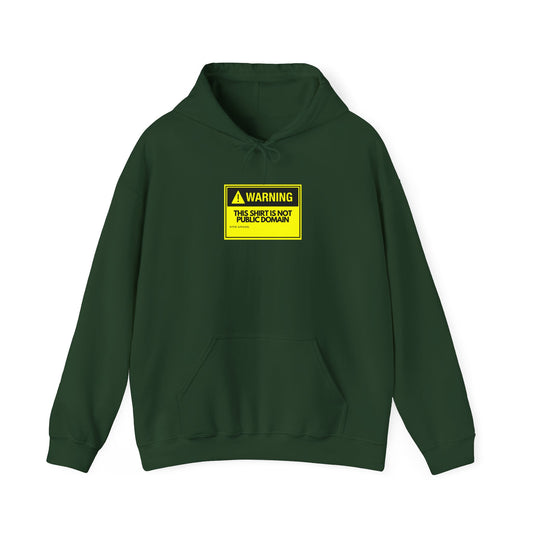Warning This Hoodie Is Not Public Domain Hoodie