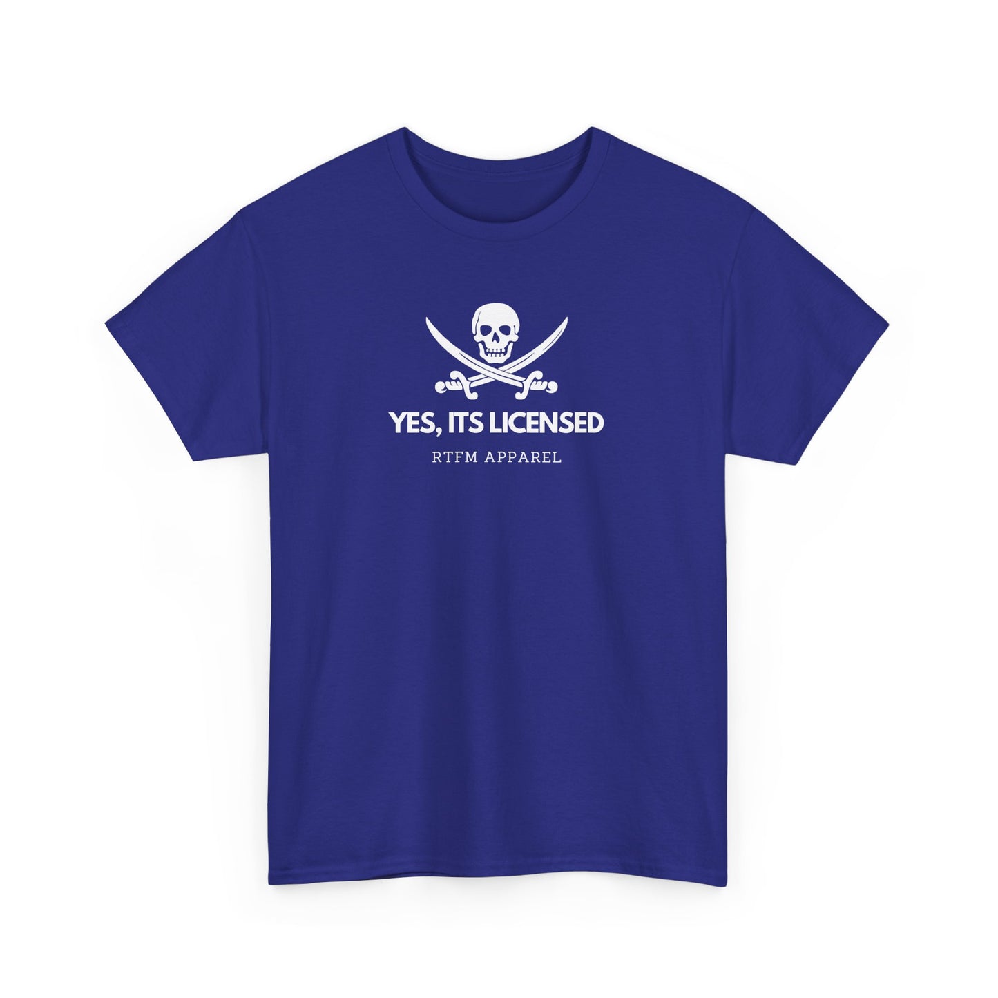 Yes, It's Licensed - RTFM Apparel Skull Humor Tech Geek
