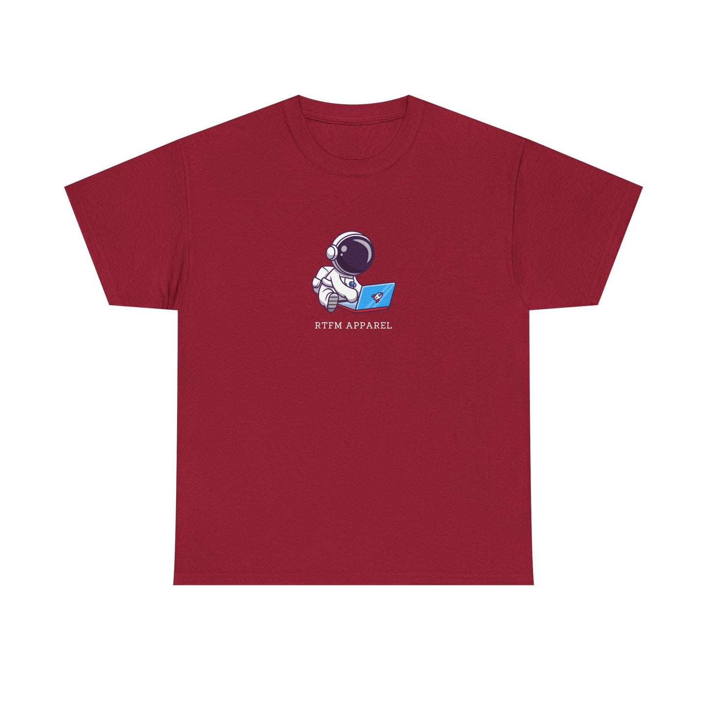 RTFM Apparel - Astronaut With Laptop Geek Humor Tech IT Sysadmin