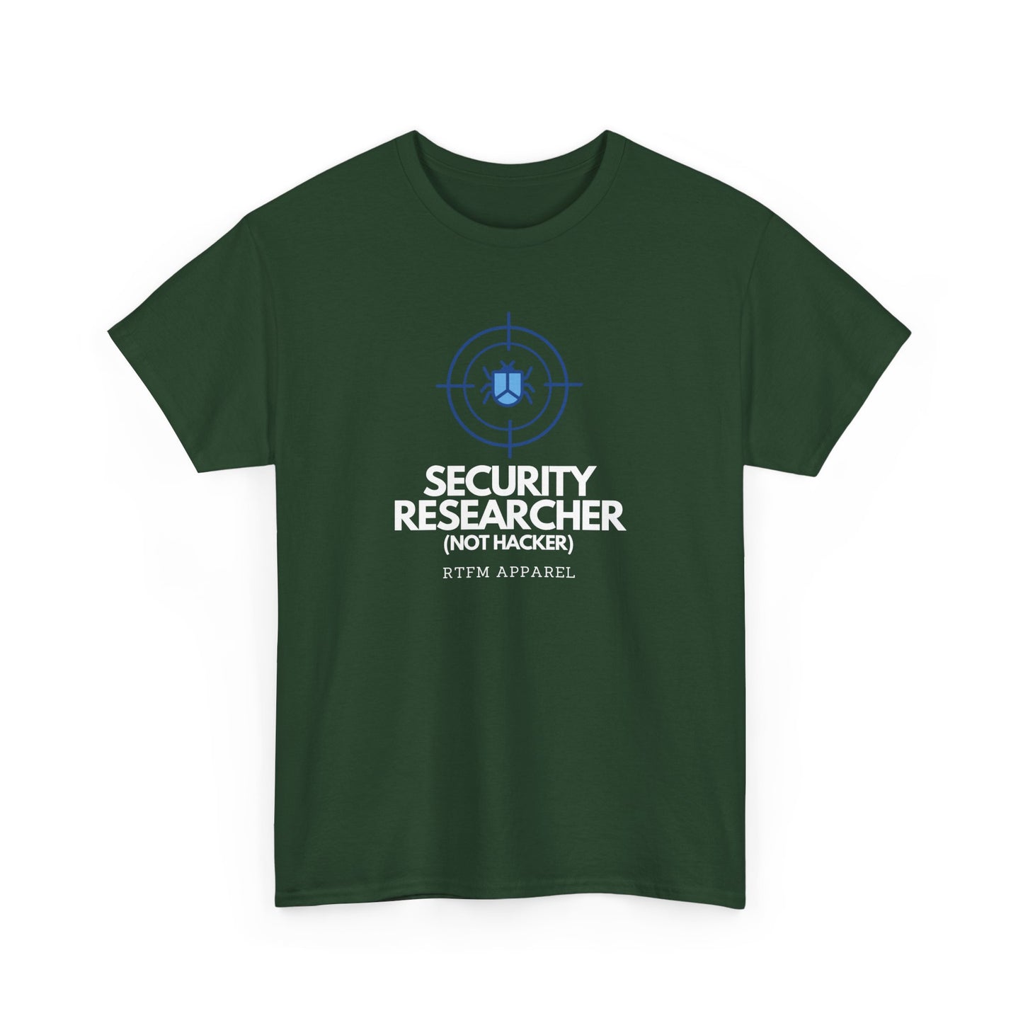 Security Researcher Not Hacker RTFM Apparel Funny Tech T-Shirt 2025
