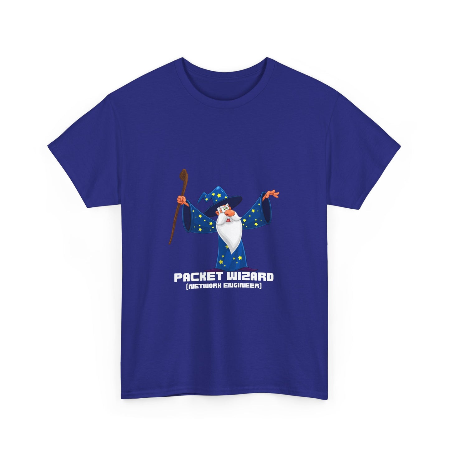 Packet Wizard Network Engineer Funny Tech Geek T-Shirt