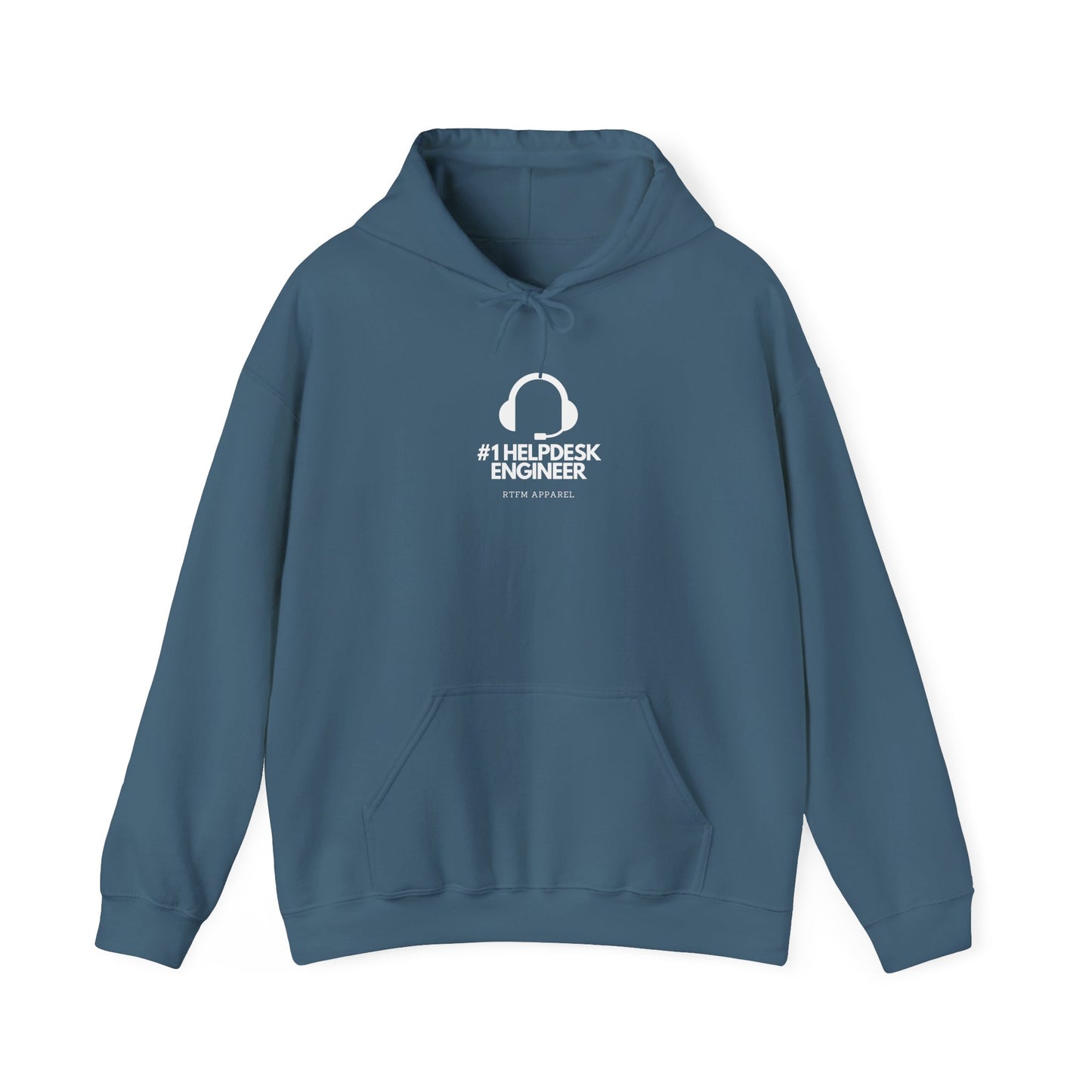 #1 Helpdesk Engineer Headset RTFM Apparel - IT Hoodie Tech Gift