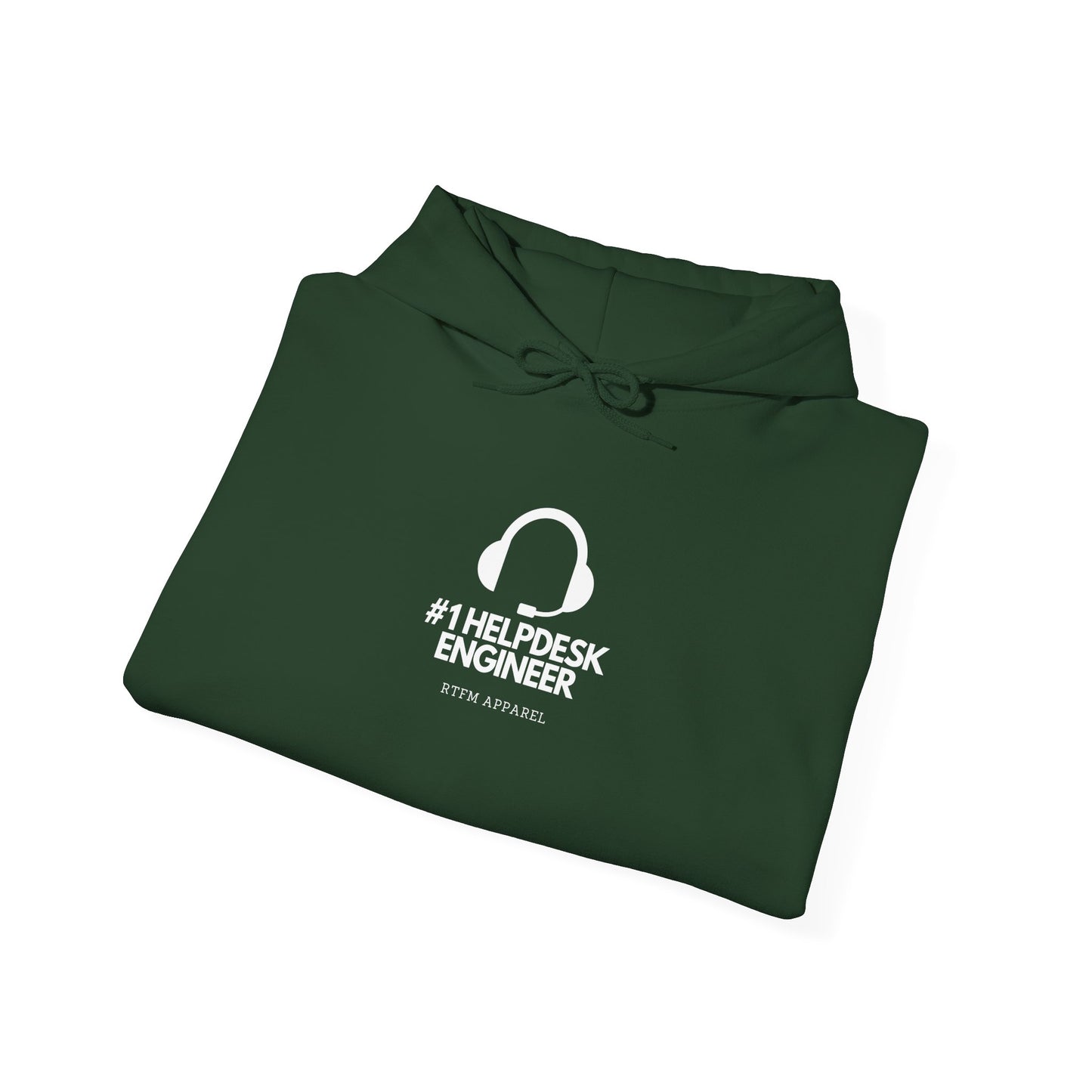 #1 Helpdesk Engineer Headset RTFM Apparel - IT Hoodie Tech Gift