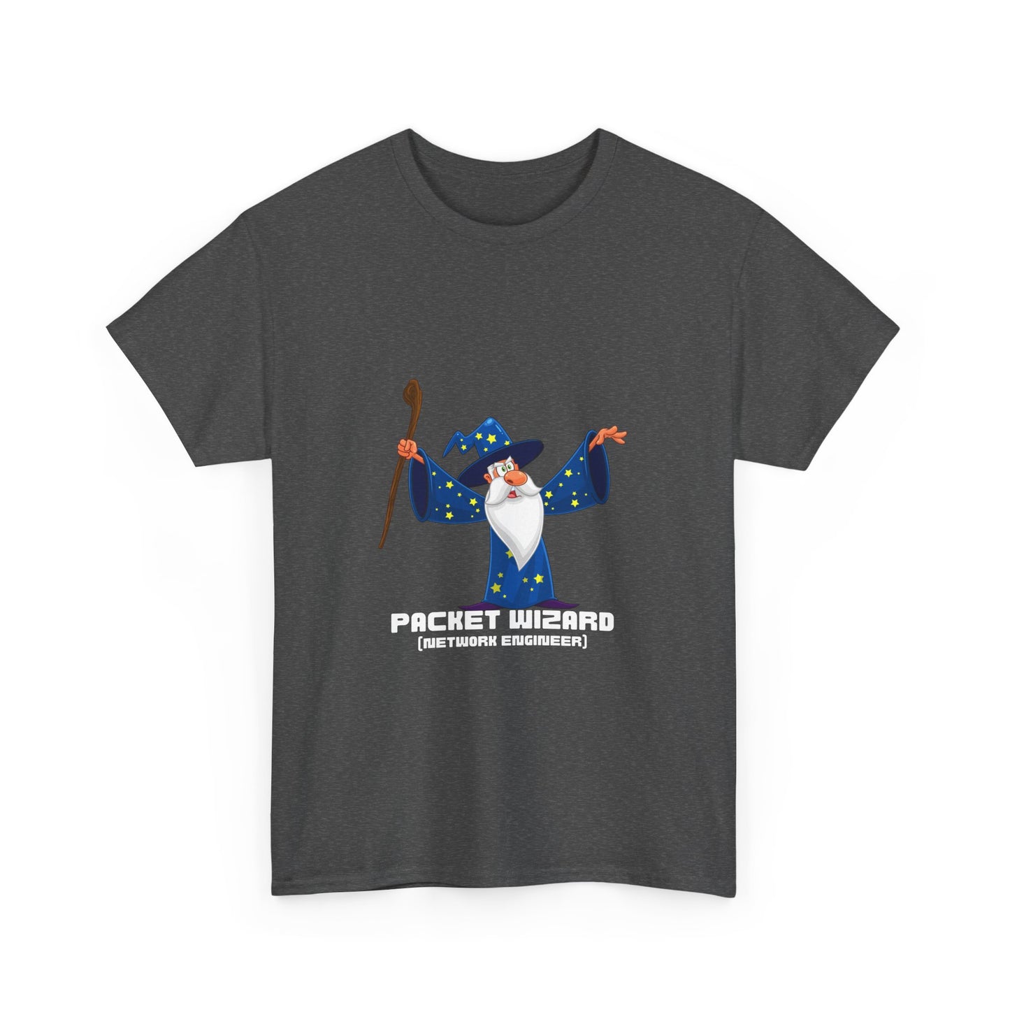 Packet Wizard Network Engineer Funny Tech Geek T-Shirt