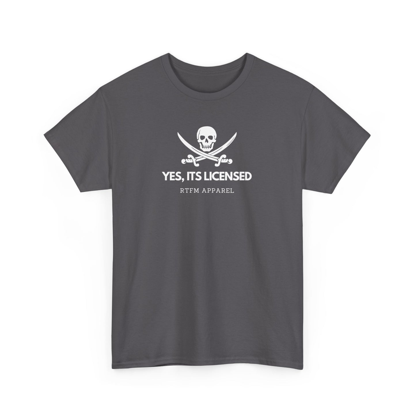 Yes, It's Licensed - RTFM Apparel Skull Humor Tech Geek
