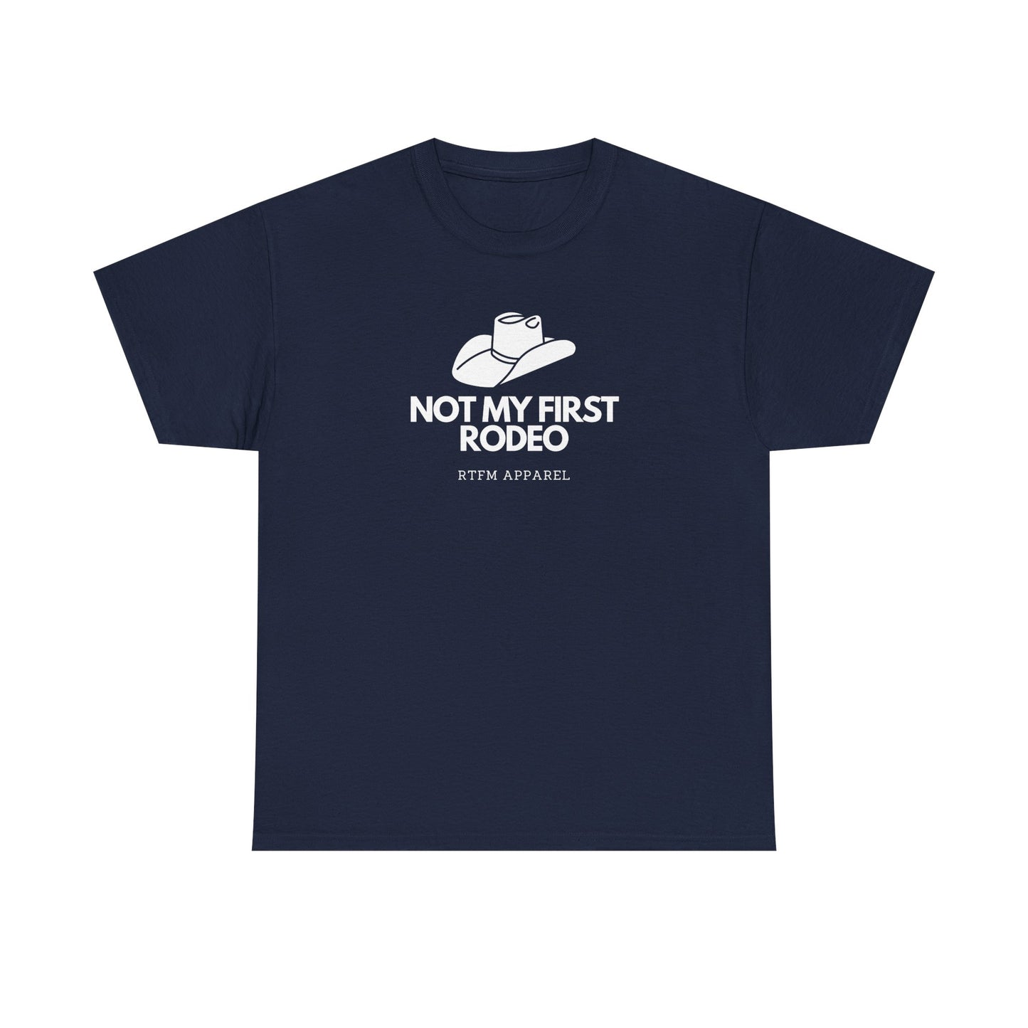 Not My First Rodeo RTFM Apparel Cowboy Hat Tech Geek Humour T-Shirt