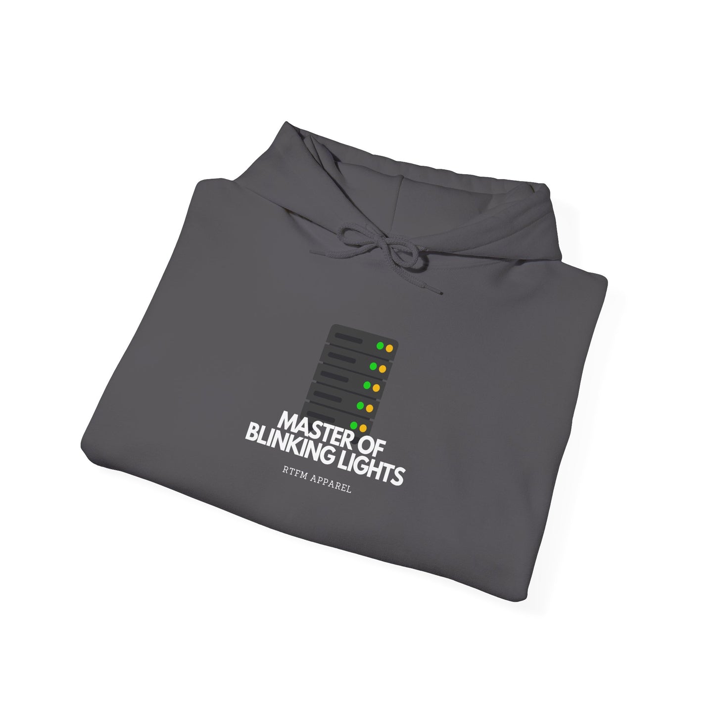 Master Of Blinking Lights Hoodie - IT Humor, RTFM Apparel, Tech Gift