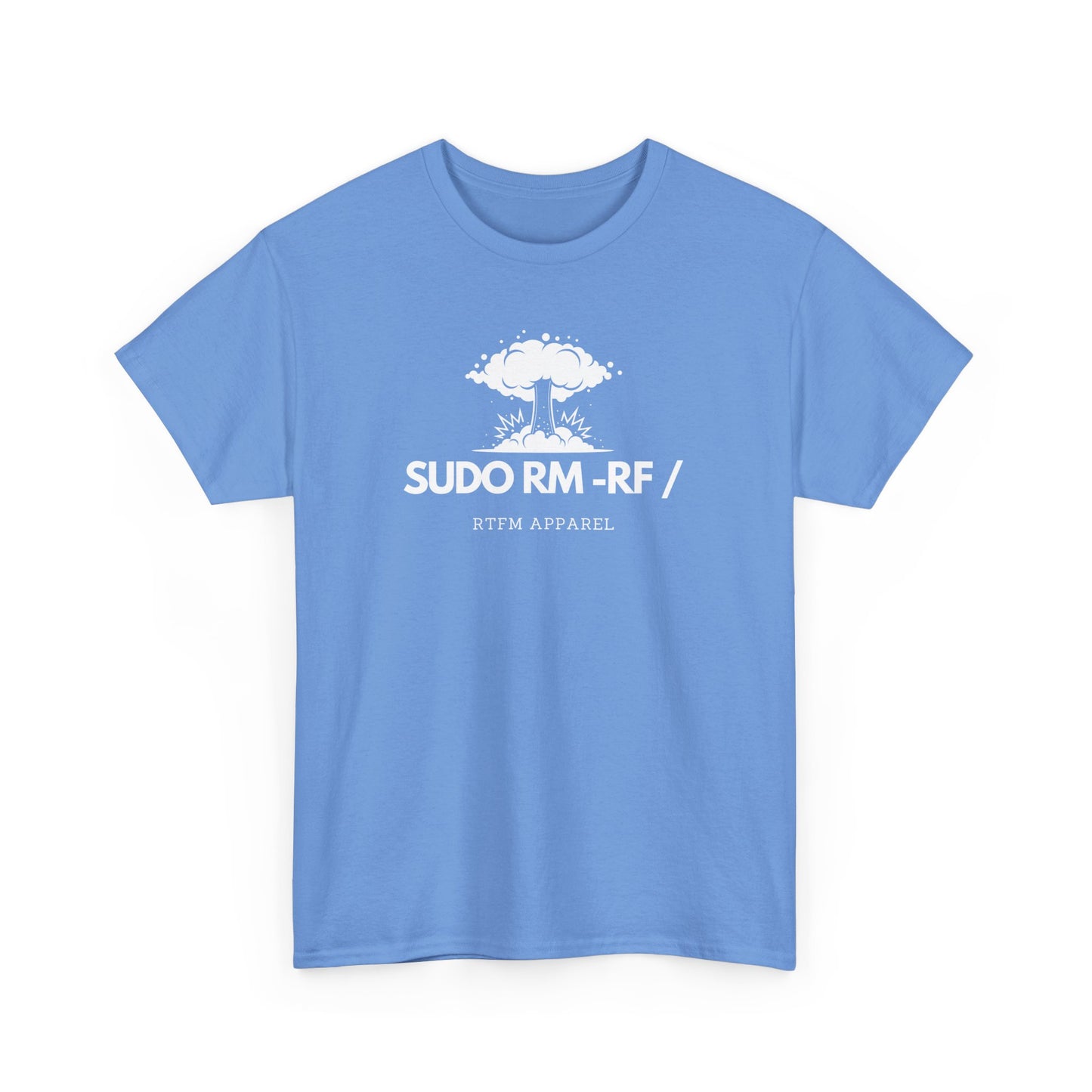 Sudo RM -RF / Explosion Fun T-Shirt - Sysadmin Linux Geek Humor 2025