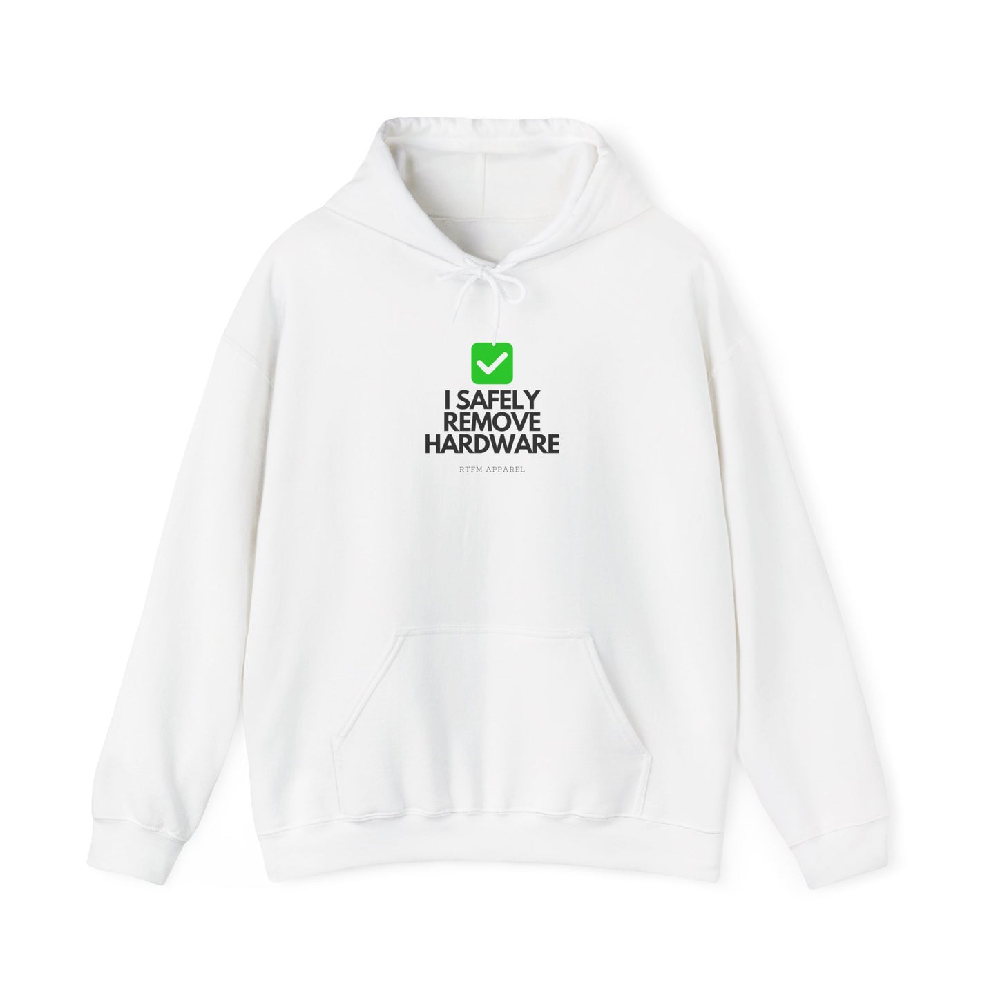 Green Checkmark Hoodie - Mission Accomplished, IT, Cybersecurity, Tech Life, Secured