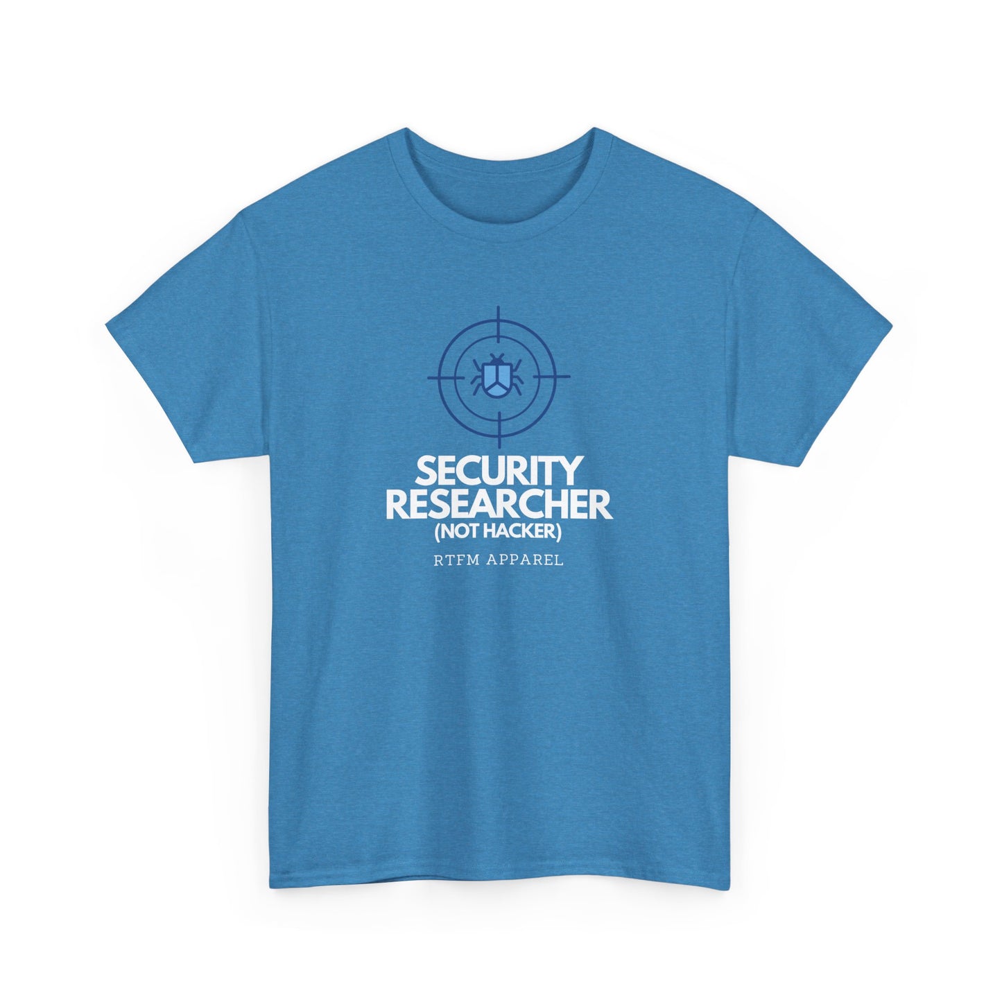 Security Researcher Not Hacker Bug RTFM Apparel Cybersecurity