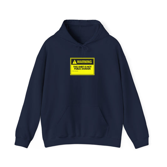 Warning This Hoodie Is Not Public Domain Funny Sysadmin IT Tech Geek Gift