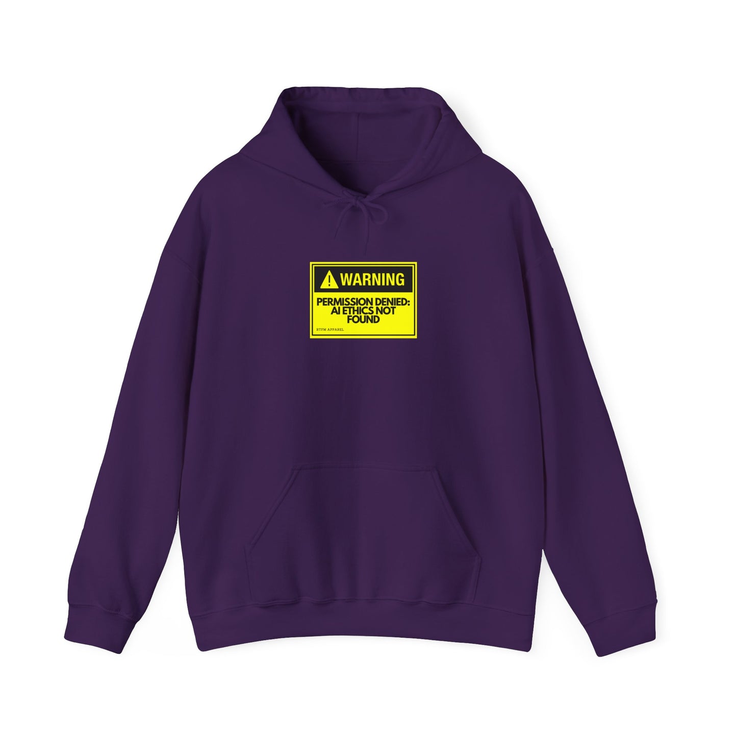 Warning - Permission Denied: AI Ethics Not Found Hoodie - Tech lovers