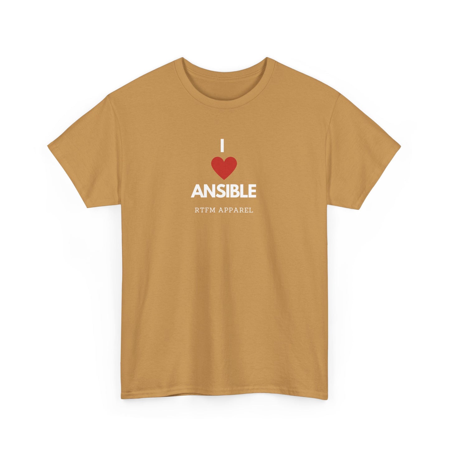 I Love Ansible RTFM Apparel Funny T-Shirt For DevOps, Sysadmin, IT Tech