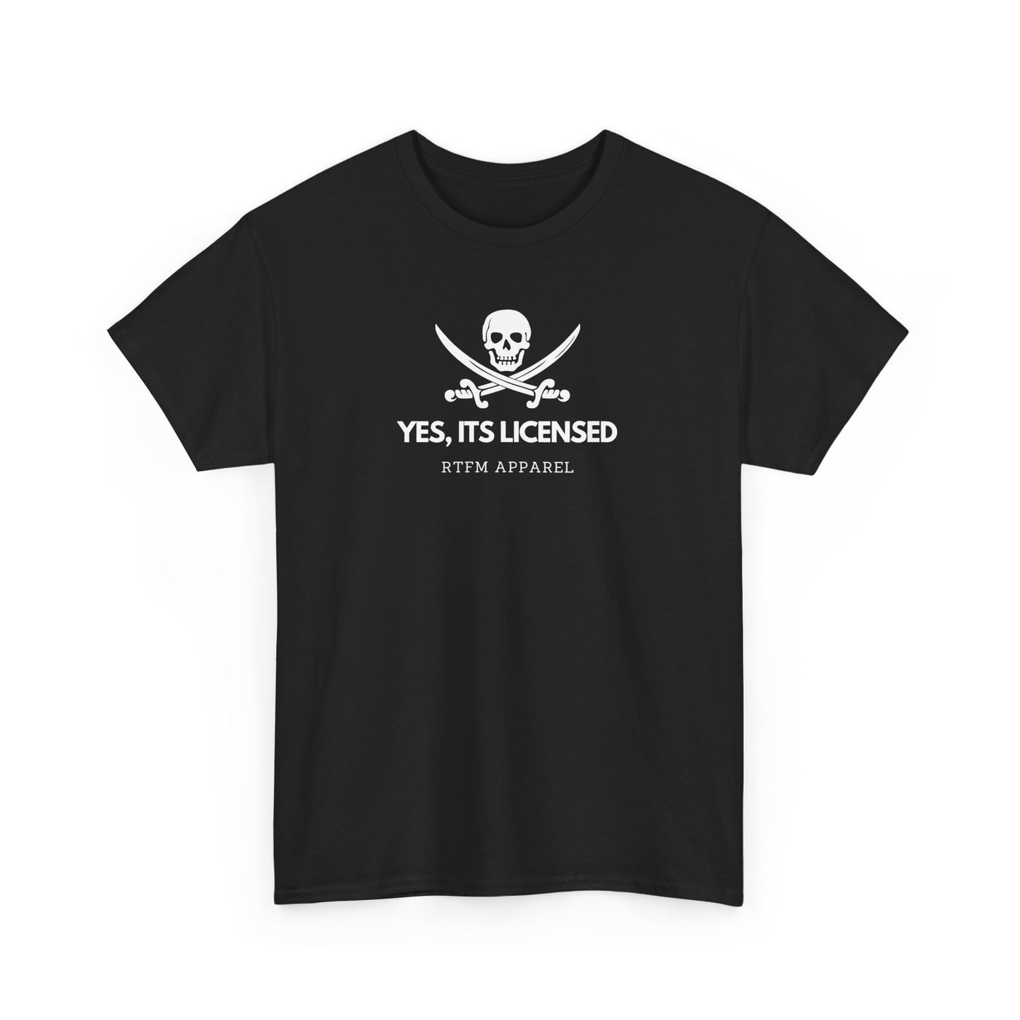 Yes, It's Licensed - RTFM Apparel Skull Humor Tech Geek