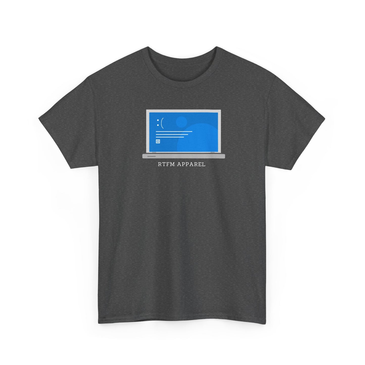 RTFM Apparel Laptop Funny Tech Humor - IT, Cyber Security, Geeky Tee