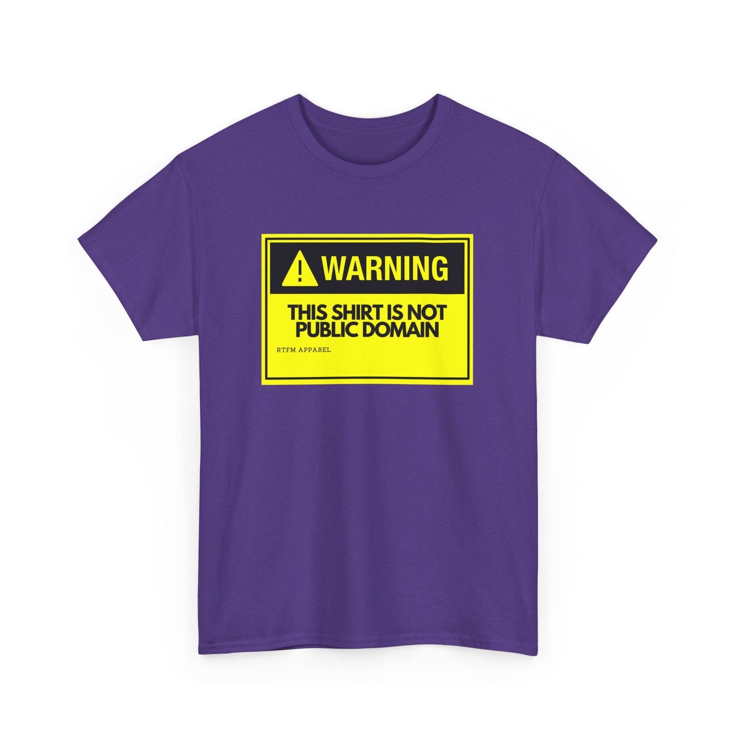 Warning This Shirt Is Not Public Domain Funny Sysadmin IT Tech Geek Gift