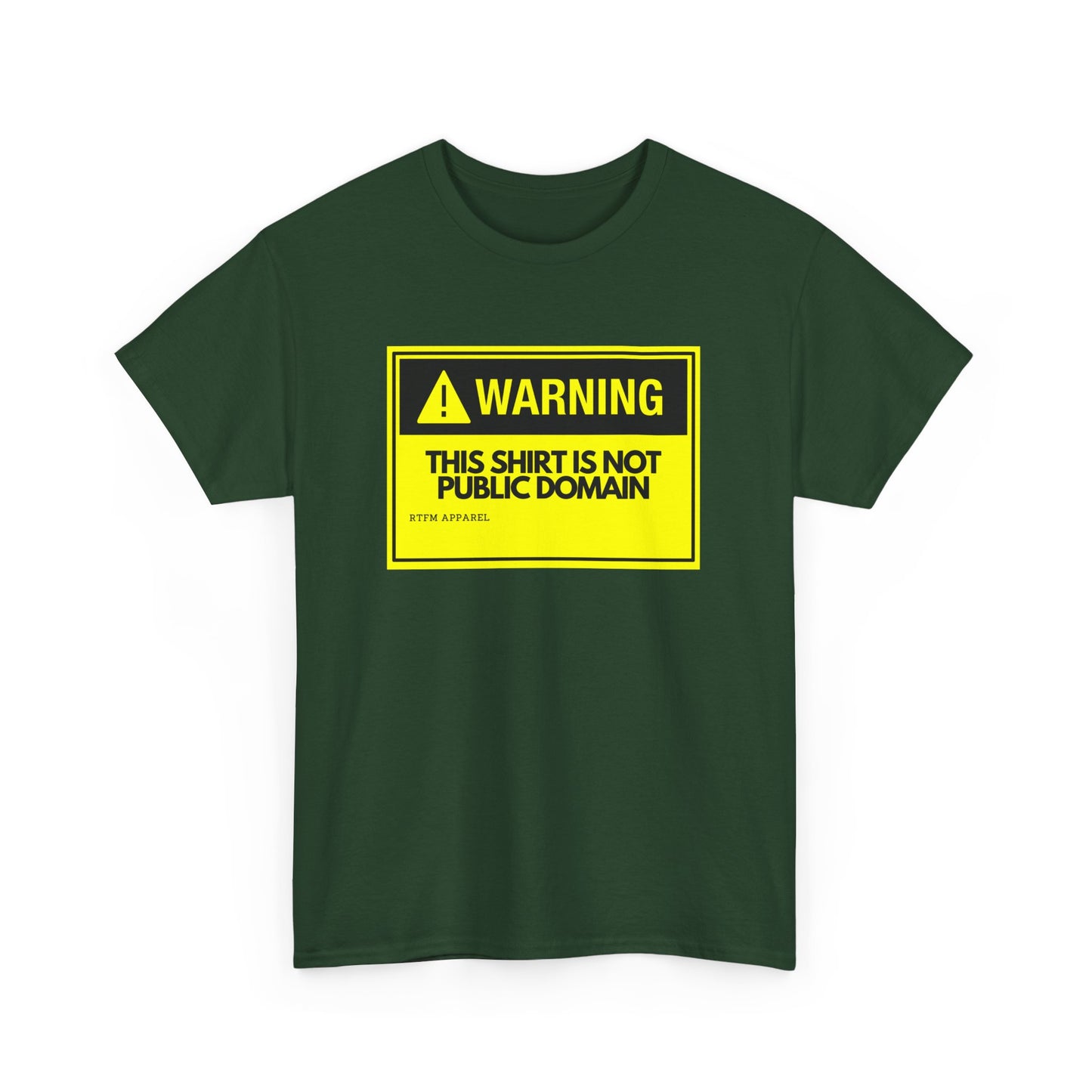 Warning This Shirt Is Not Public Domain Funny Sysadmin IT Tech Geek Gift