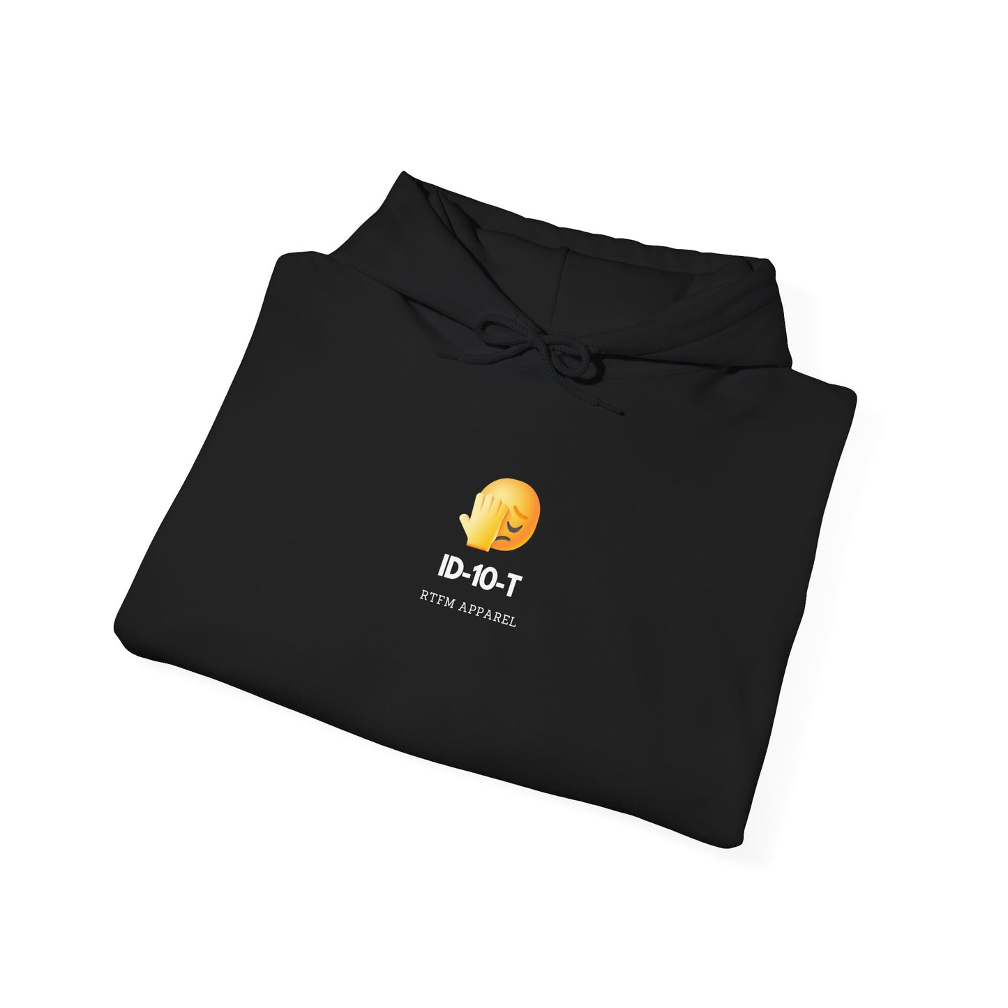 ID-10-T Tech Humor Hoodie For IT Nerds And Cyber Geeks
