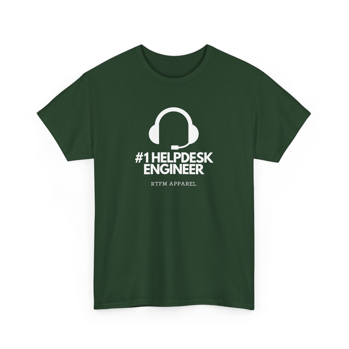 #1 Helpdesk Engineer Headset RTFM Apparel - Funny Tech, IT, Sysadmin