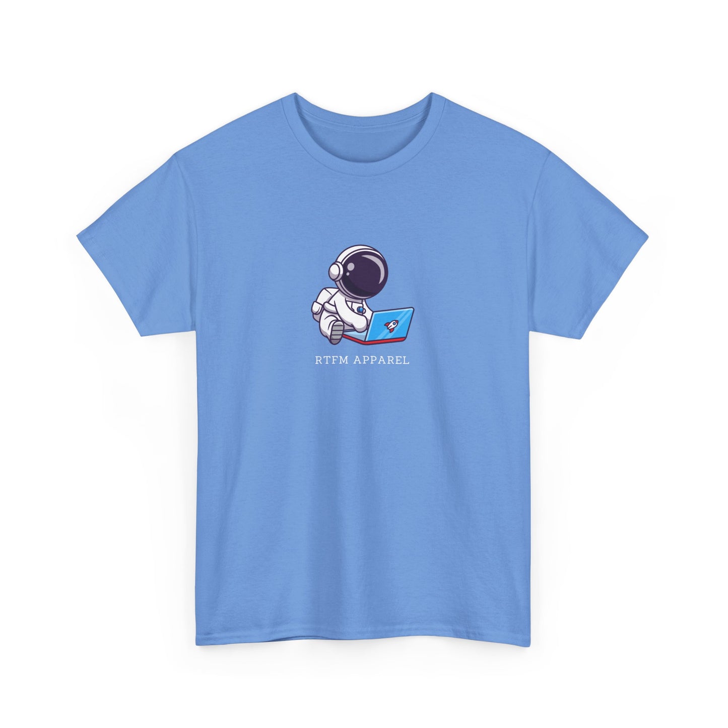 RTFM Apparel - Astronaut With Laptop Geek Humor Tech IT Sysadmin