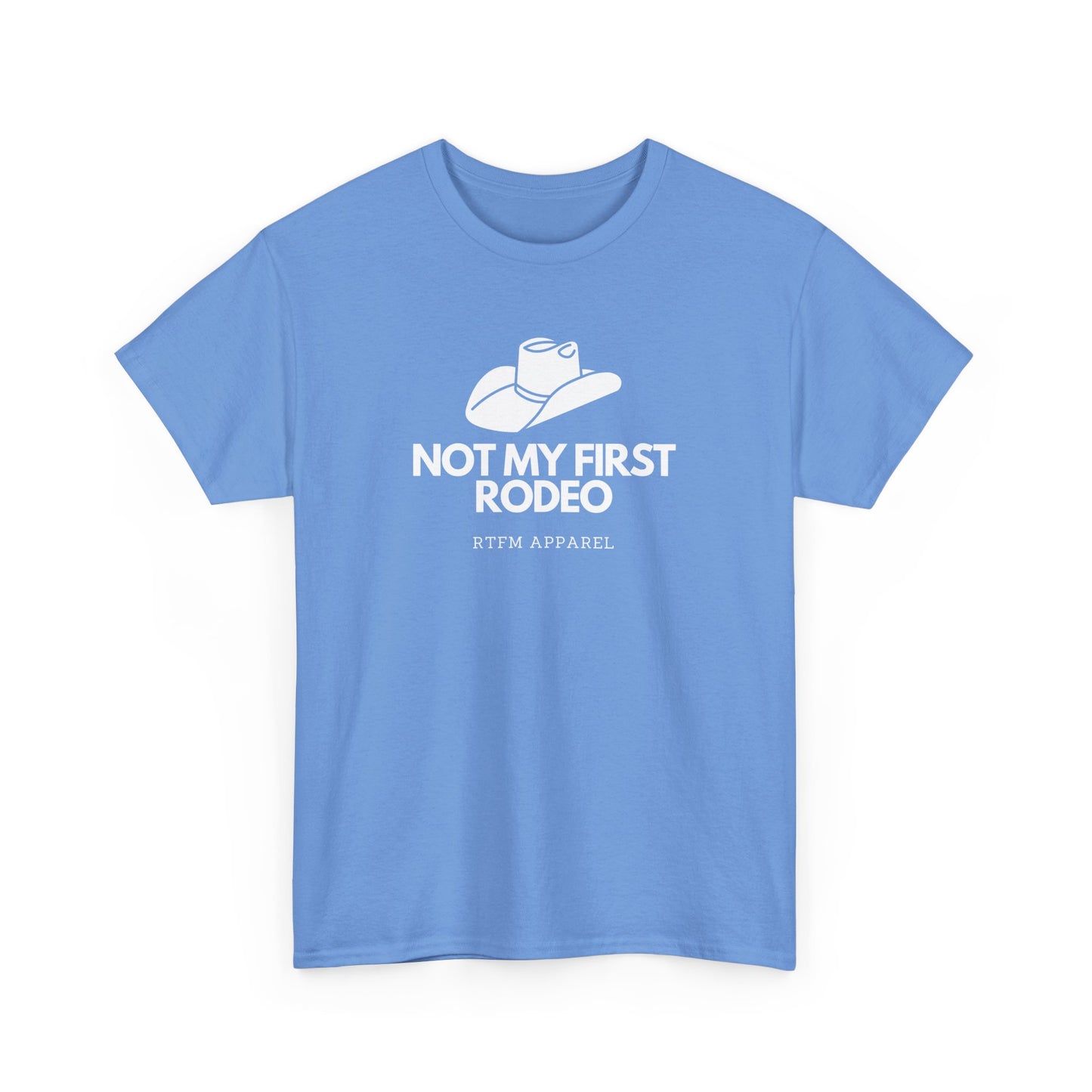 Not My First Rodeo RTFM Apparel Cowboy Hat Tech Geek Humour T-Shirt