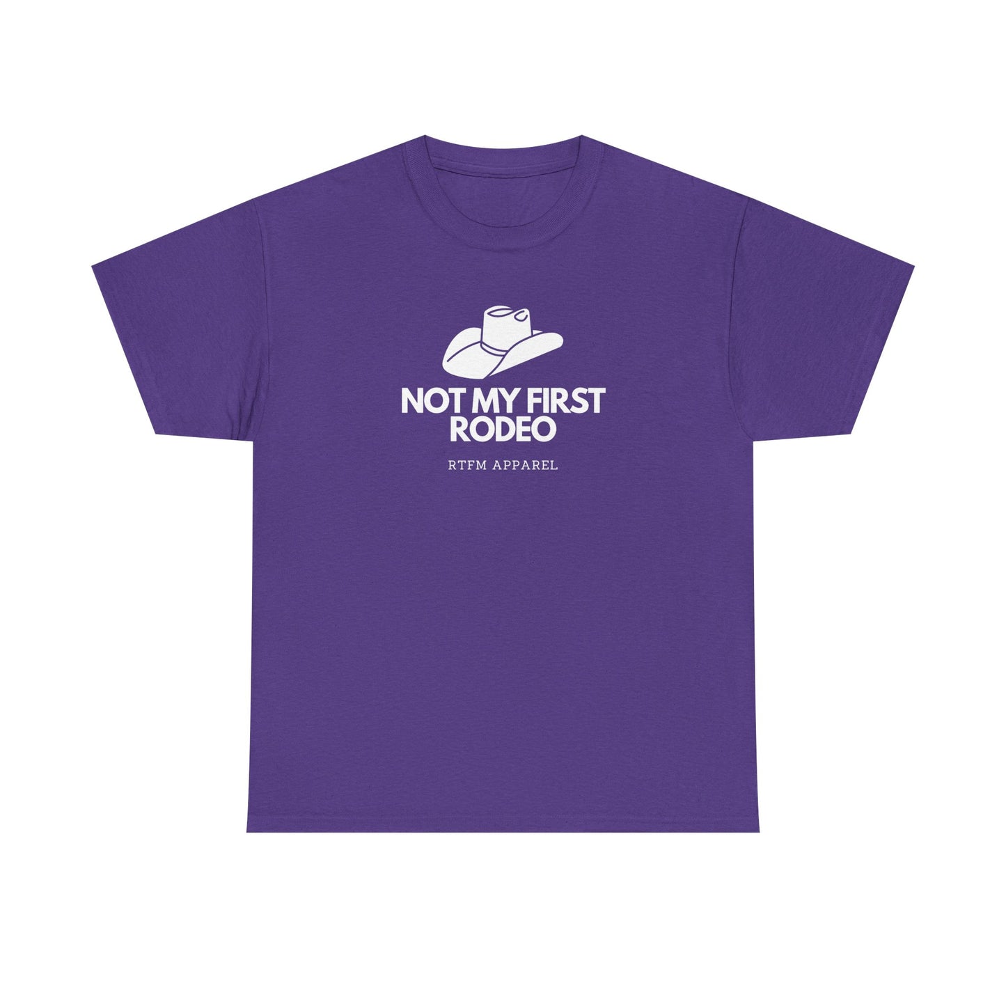 Not My First Rodeo RTFM Apparel Cowboy Hat Tech Geek Humour T-Shirt