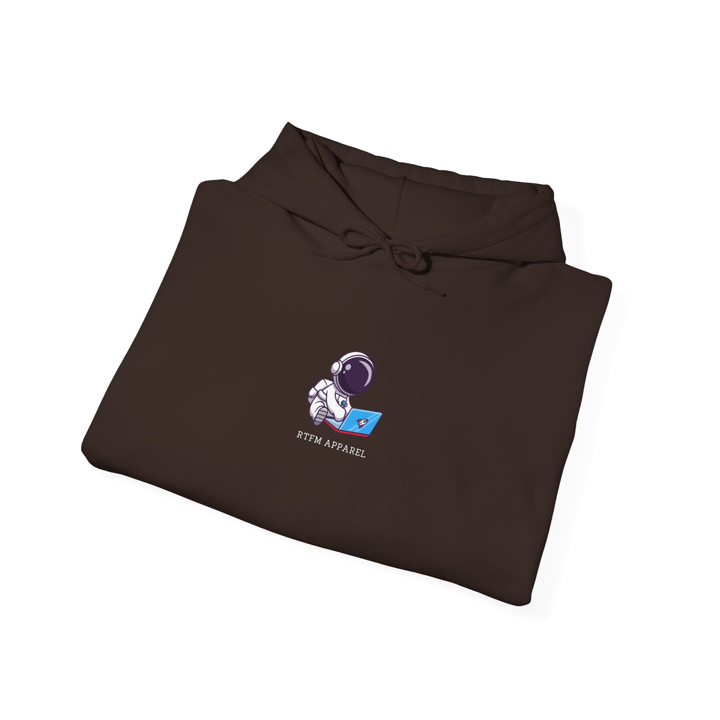 RTFM Apparel Hoodie - Astronaut Tech Humor IT Sysadmin Space Theme