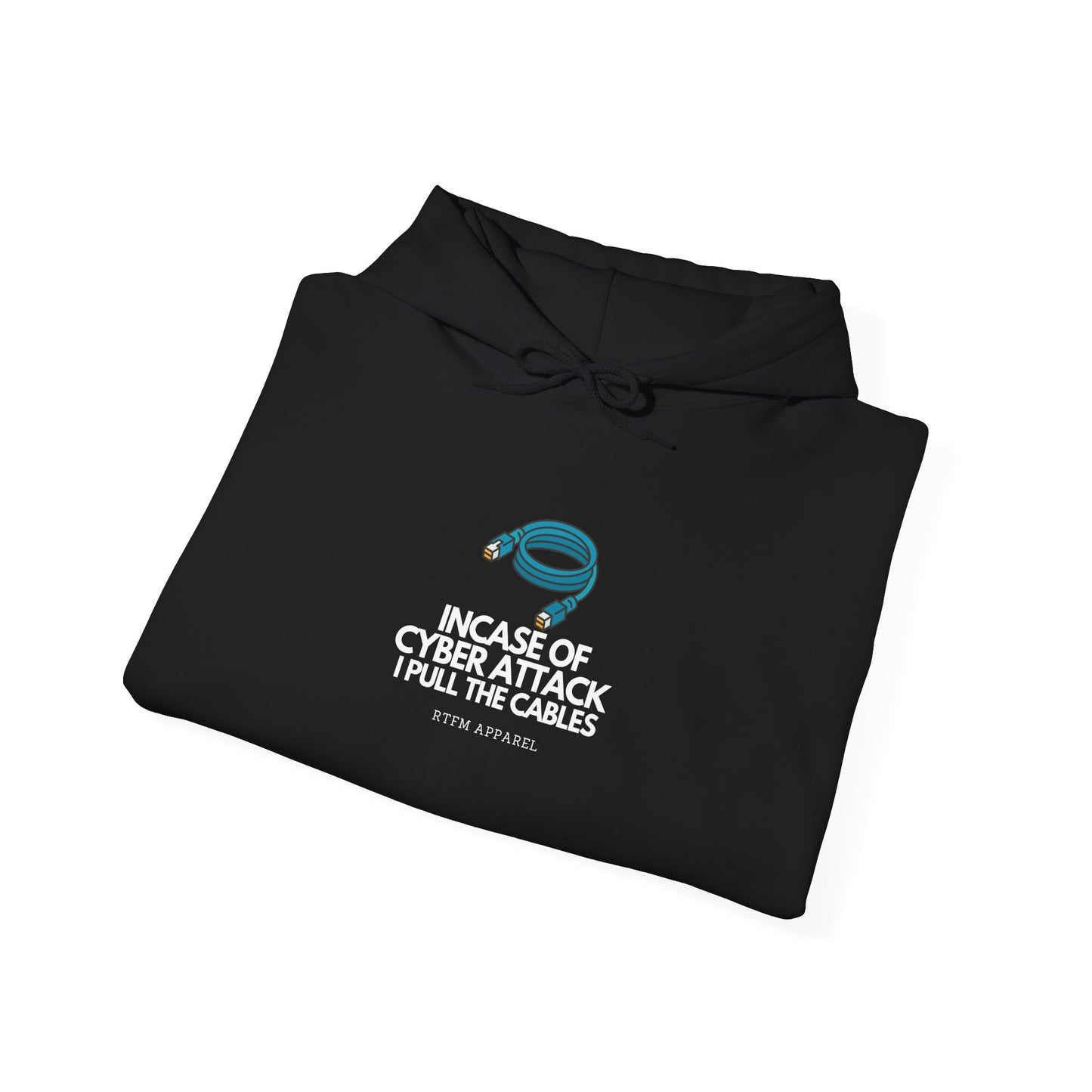 In Case Of Cyber Attack I Pull The Cables - Funny IT Tech Hoodie