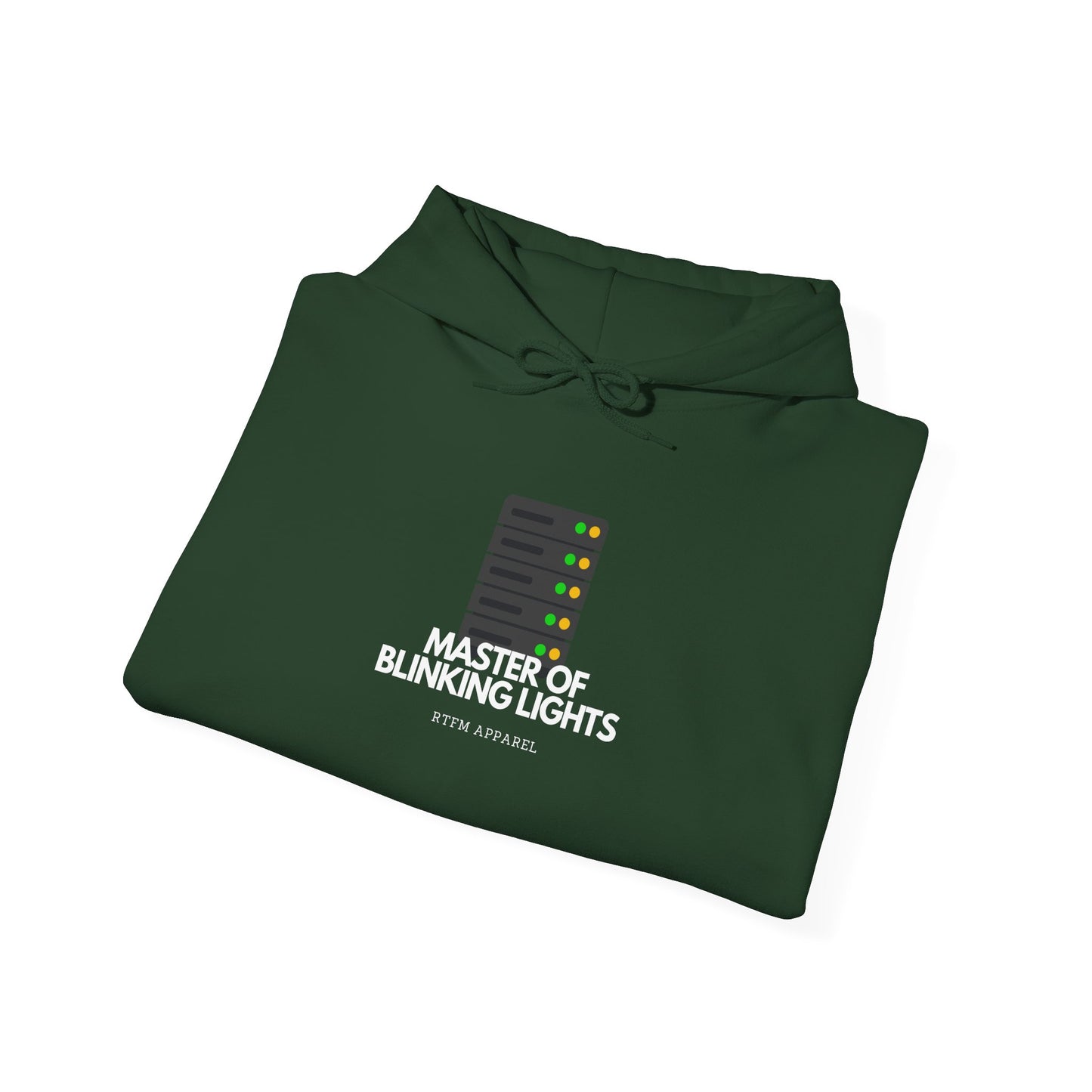 Master Of Blinking Lights Hoodie - IT Humor, RTFM Apparel, Tech Gift