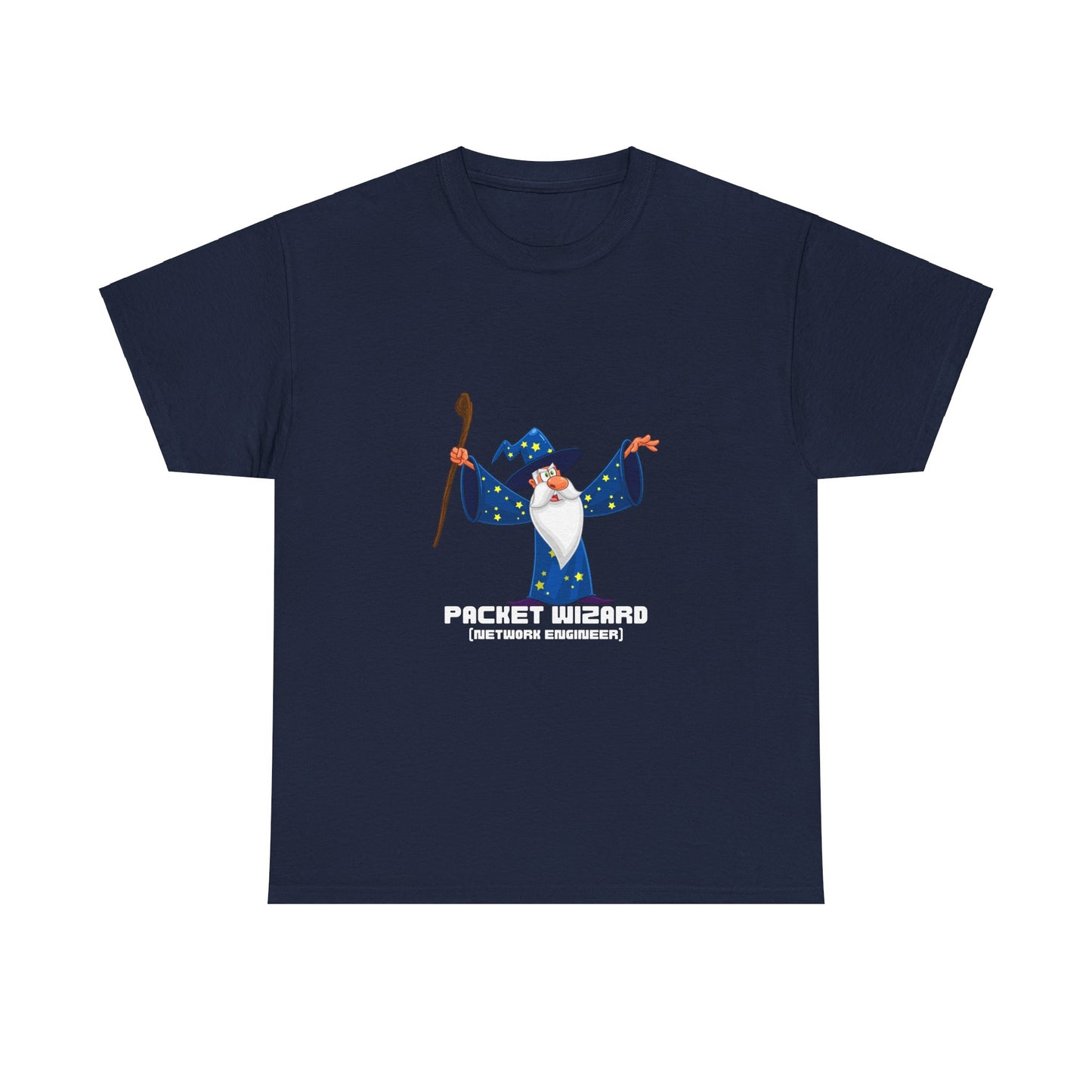 Packet Wizard Network Engineer Funny Tech Geek T-Shirt