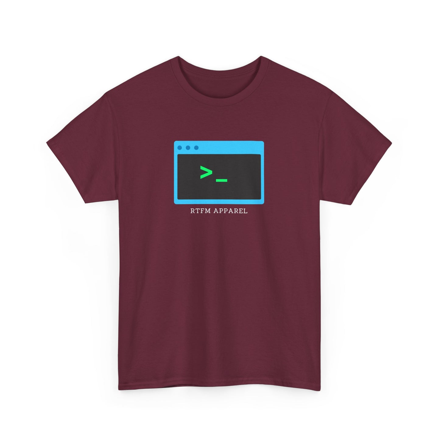RTFM Terminal Command Nerd Humor T-Shirt - Geek, Sysadmin, IT Crowd, Developer, Programmer, Fun Tee