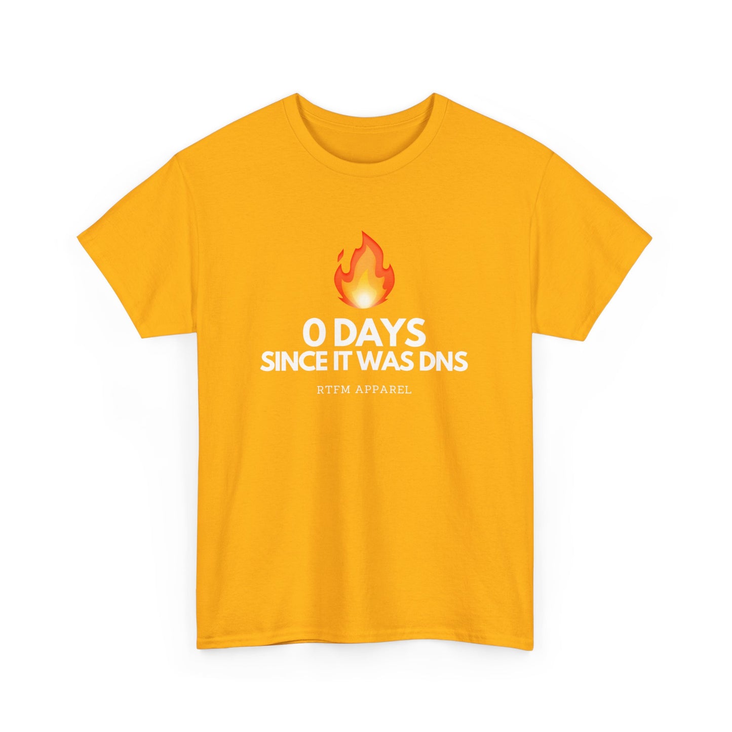 0 Days Since It Was DNS - Tech Humor, Sysadmin, IT, Network, Funny, Geek Quote Tee