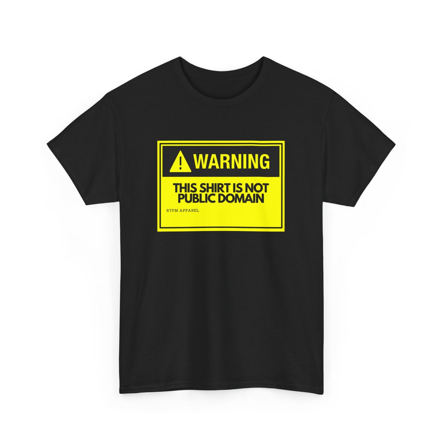 Warning This Shirt Is Not Public Domain Funny Sysadmin IT Tech Geek Gift