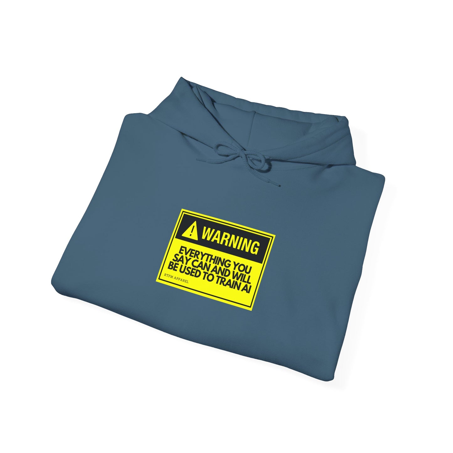 Warning Everything You Say Can And Will Be Used To Train AI Hoodie - Tech, Geek, Cyber Security, AI, Programmer