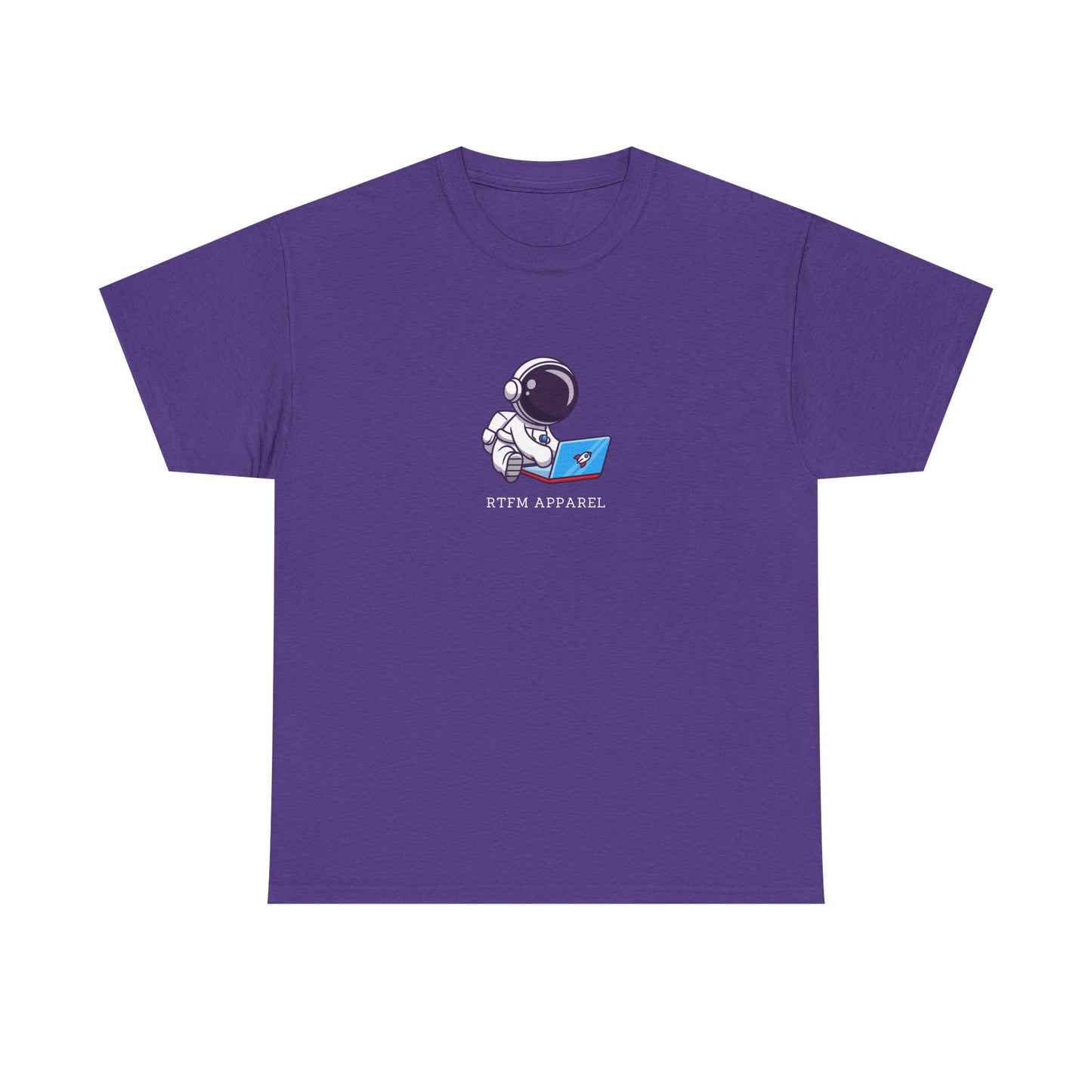 RTFM Apparel - Astronaut With Laptop Geek Humor Tech IT Sysadmin
