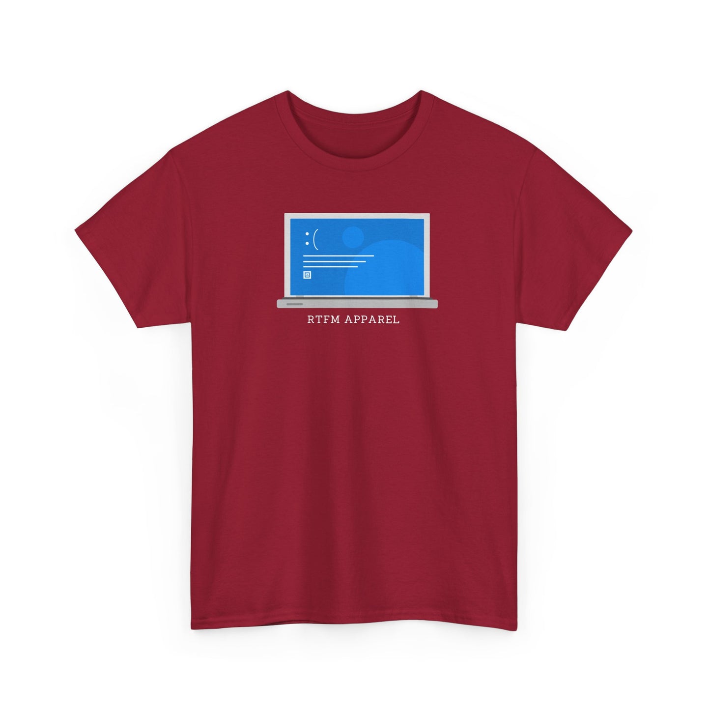 RTFM Apparel Laptop Funny Tech Humor - IT, Cyber Security, Geeky Tee