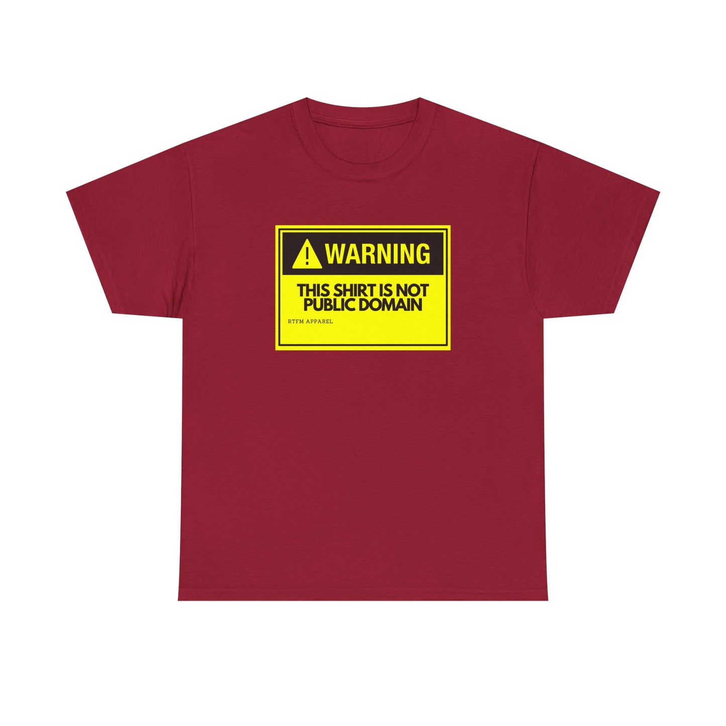 Warning This Shirt Is Not Public Domain Funny Sysadmin IT Tech Geek Gift