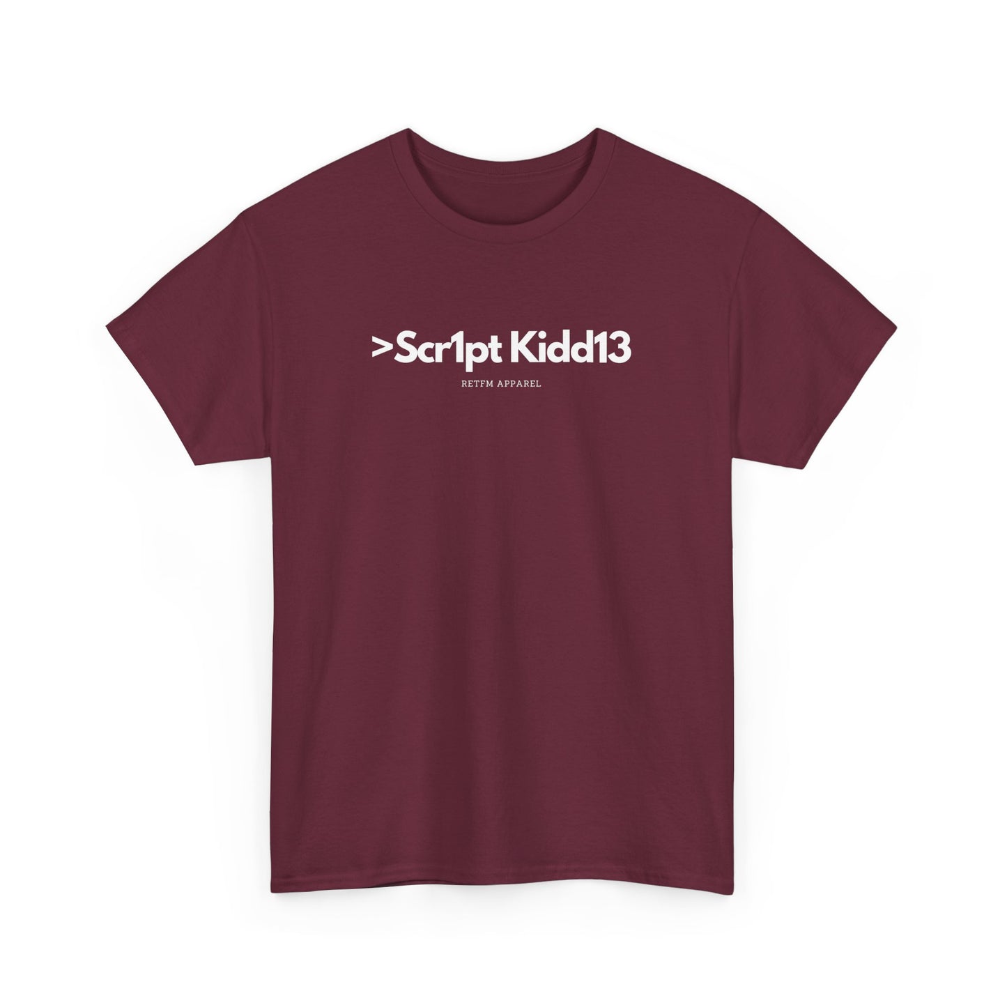 Script Kiddie RETFM Apparel Cyber Security Geek Humour