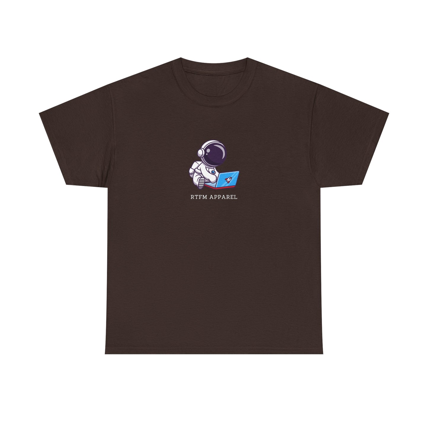 RTFM Apparel - Astronaut With Laptop Geek Humor Tech IT Sysadmin