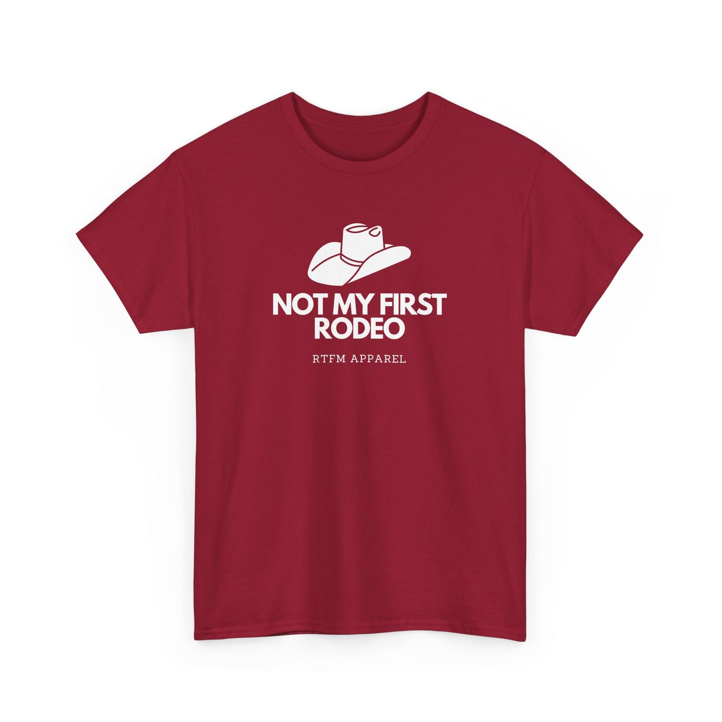 Not My First Rodeo RTFM Apparel Cowboy Hat Tech Geek Humour T-Shirt