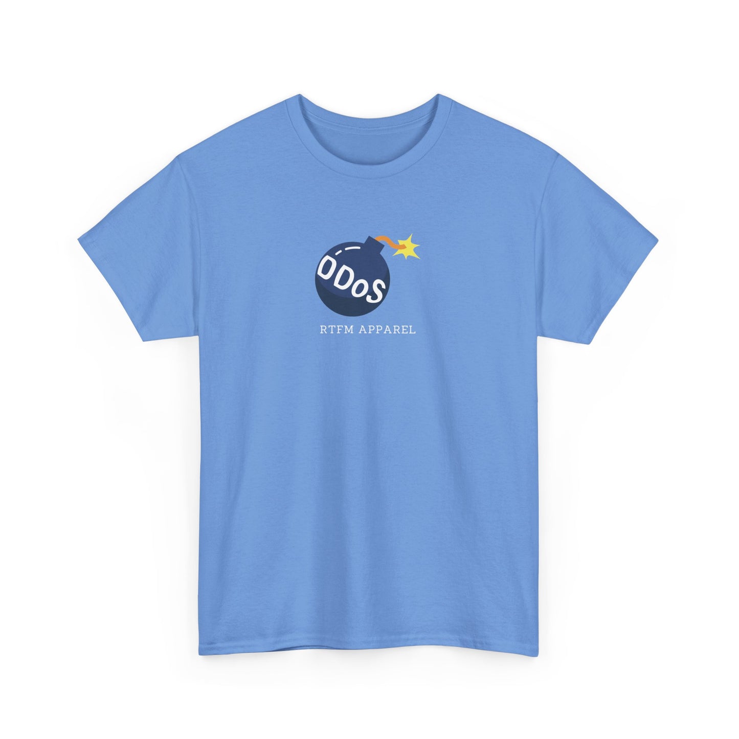 Funny DDOS Bomb Graphic T-Shirt - Cybersecurity, IT, Geek Tech Humor