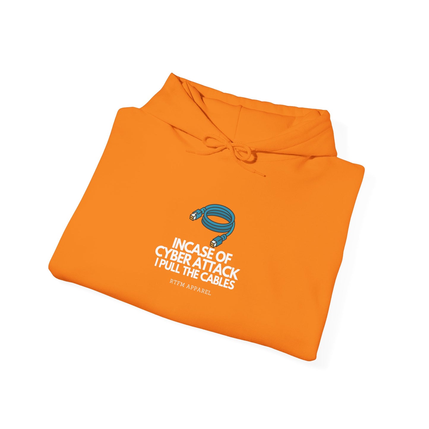 In Case Of Cyber Attack I Pull The Cables - Funny IT Tech Hoodie