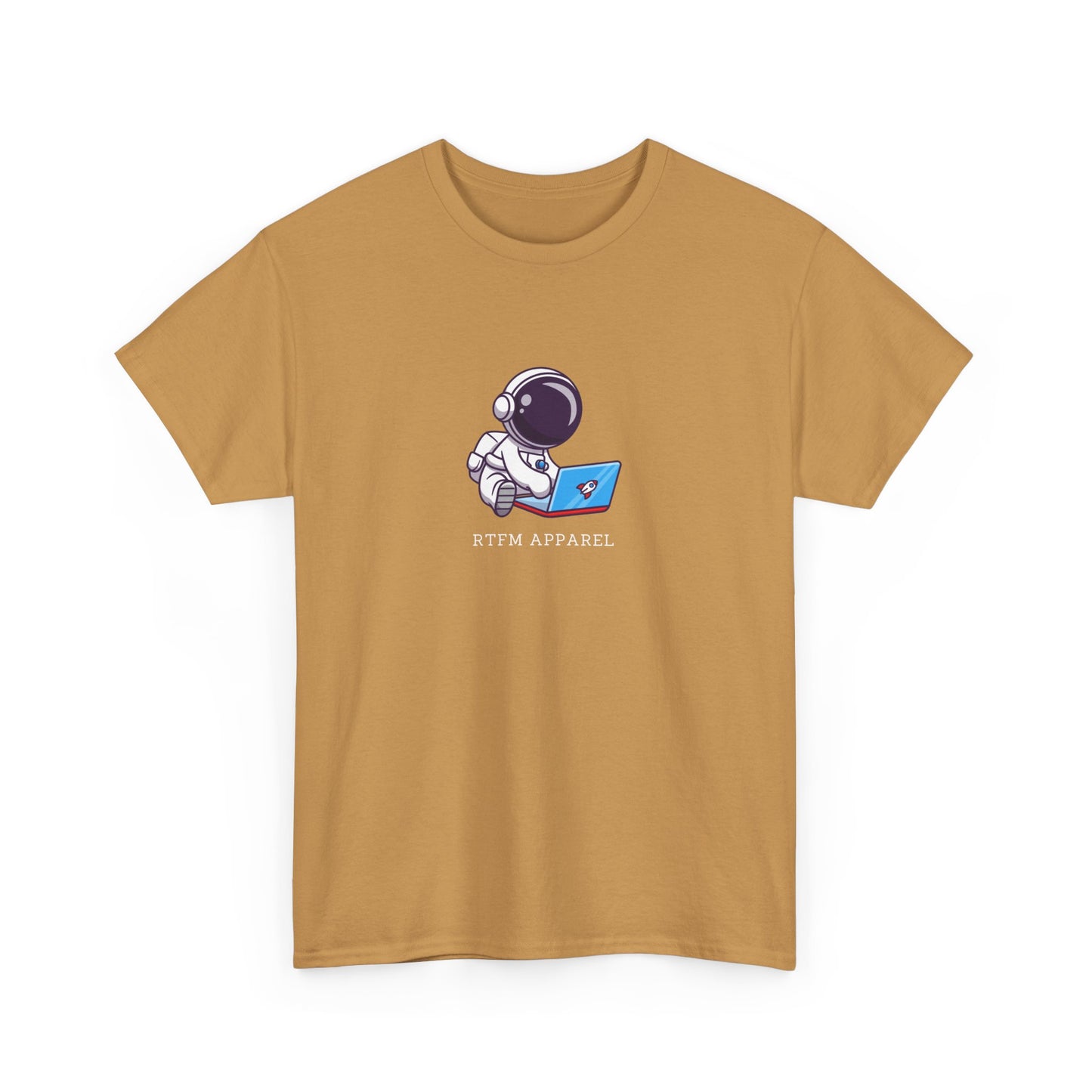 RTFM Apparel - Astronaut With Laptop Geek Humor Tech IT Sysadmin